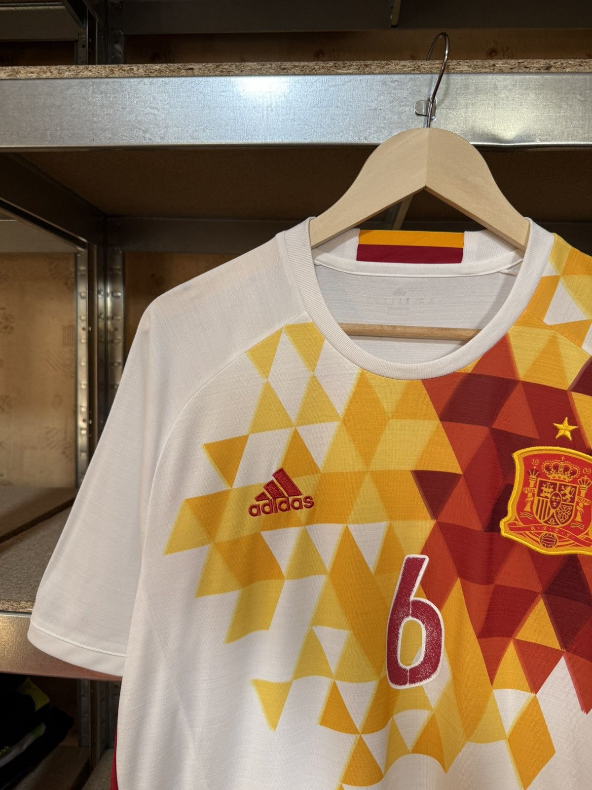 Adidas × Vintage Vintage Adidas Spain 2016 2017 A. Iniesta Away Soccer Jersey Size US S / EU 44-46 / 1 - 3 Thumbnail