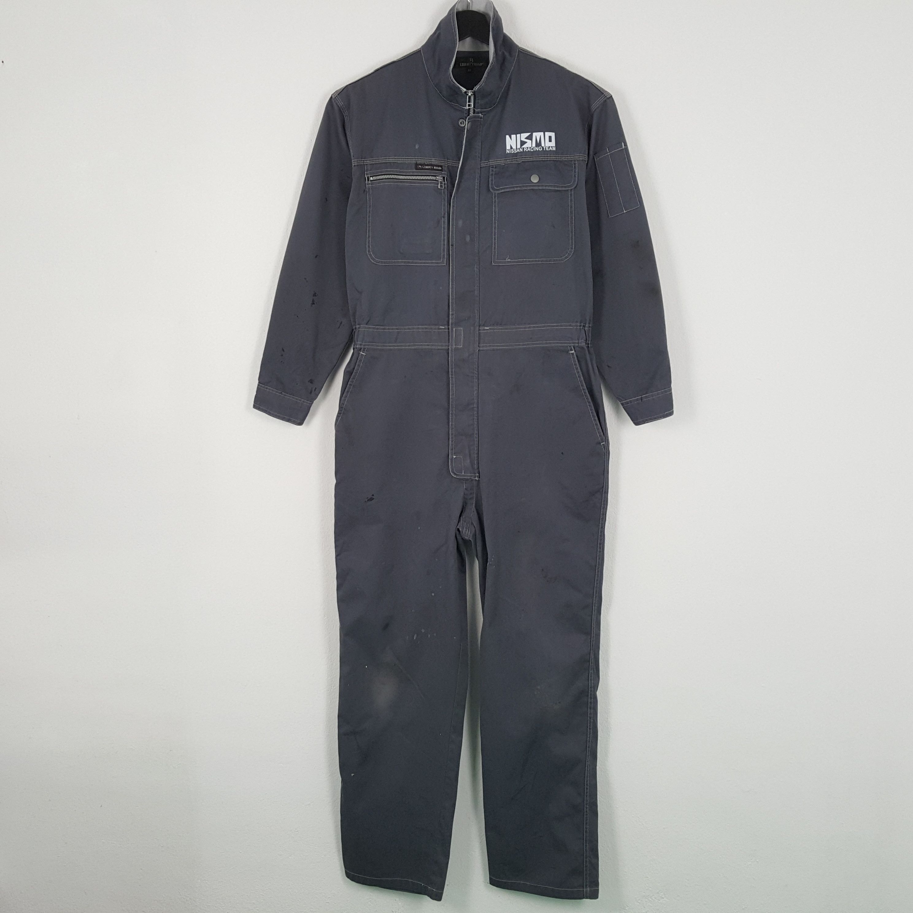 Japanese Brand × Vintage NISMO NISSAN RACING TEAM Workwear Custom Coverall Jacket Size US L / EU 52-54 / 3 - 4 Thumbnail