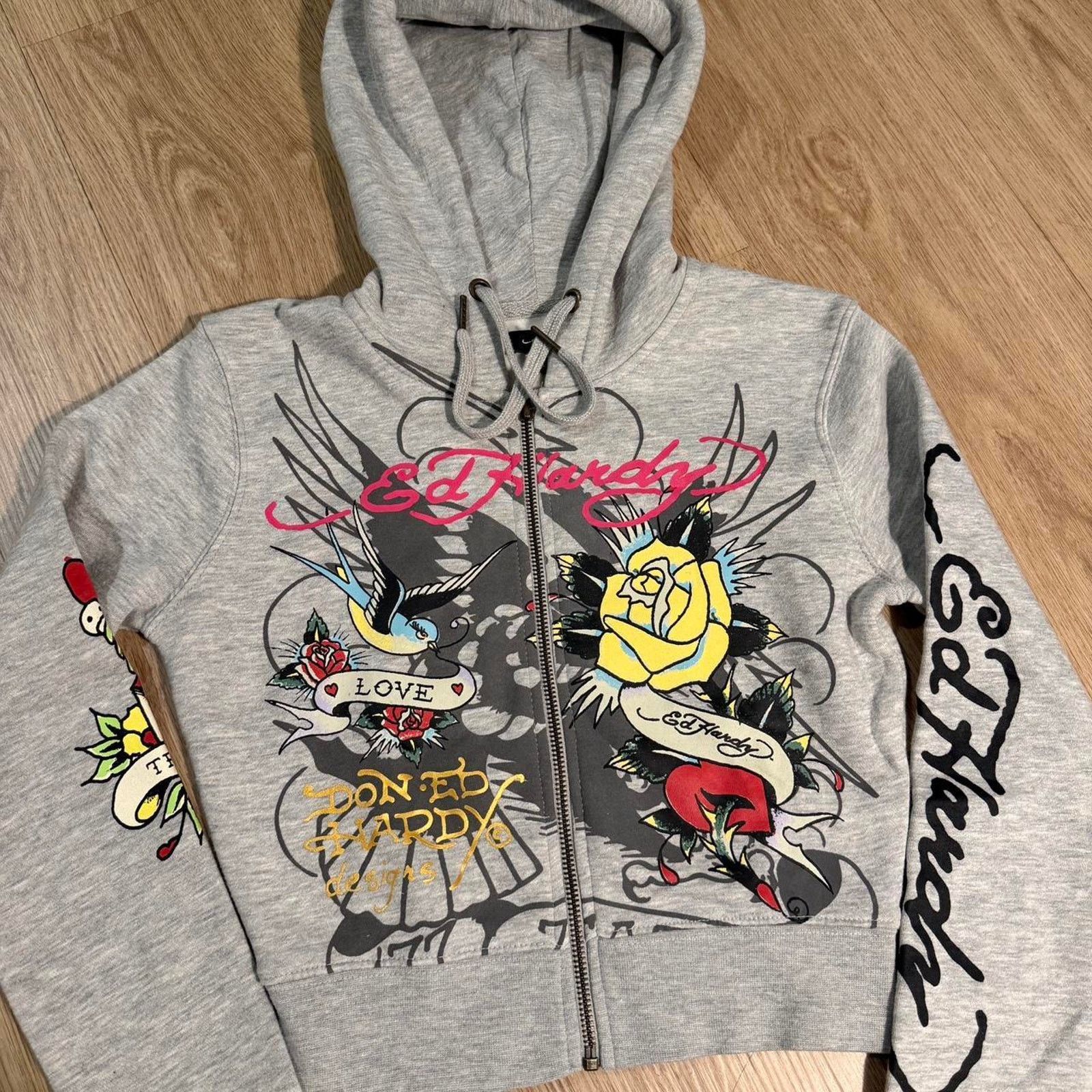 Ed Hardy Ed hardy cropped grey zip Size S / US 4 / IT 40 - 2 Thumbnail