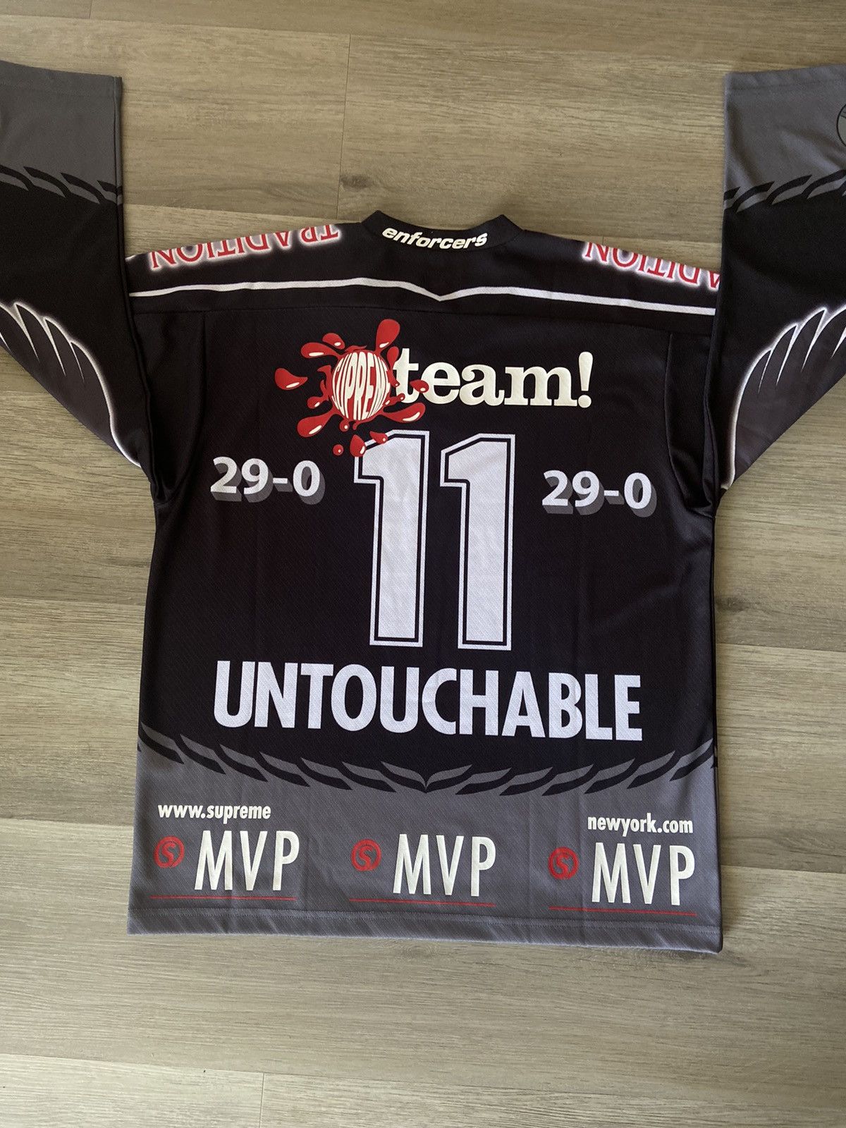 Supreme Eagle Moto Hockey Jersey SS22 Black