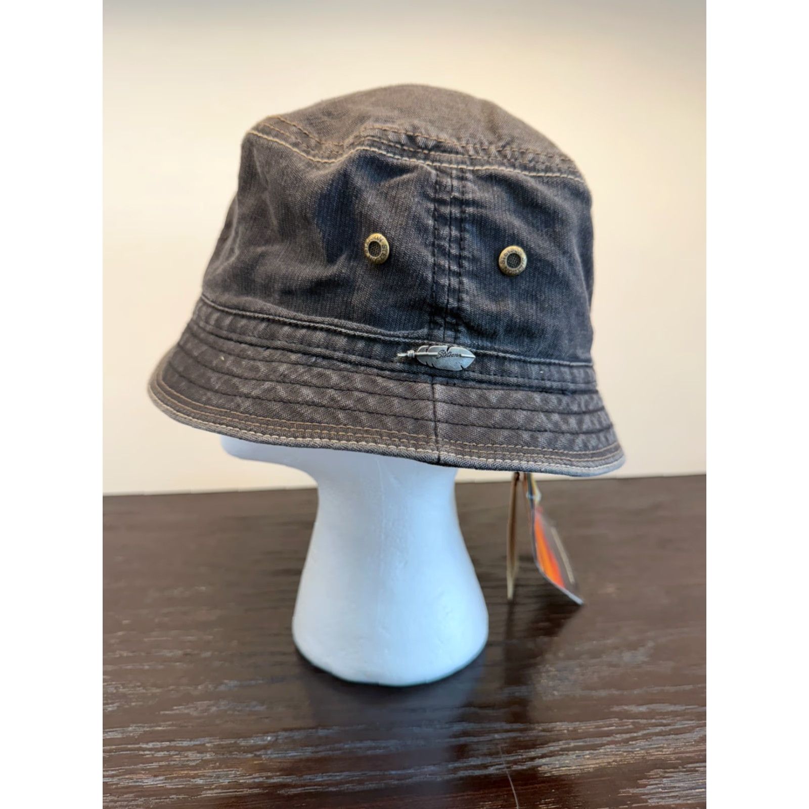 Stetson Stetson Hat Women Small Black LeClaire Bucket Twill Outdoor Hike Travel Womens Size ONE SIZE - 5 Thumbnail