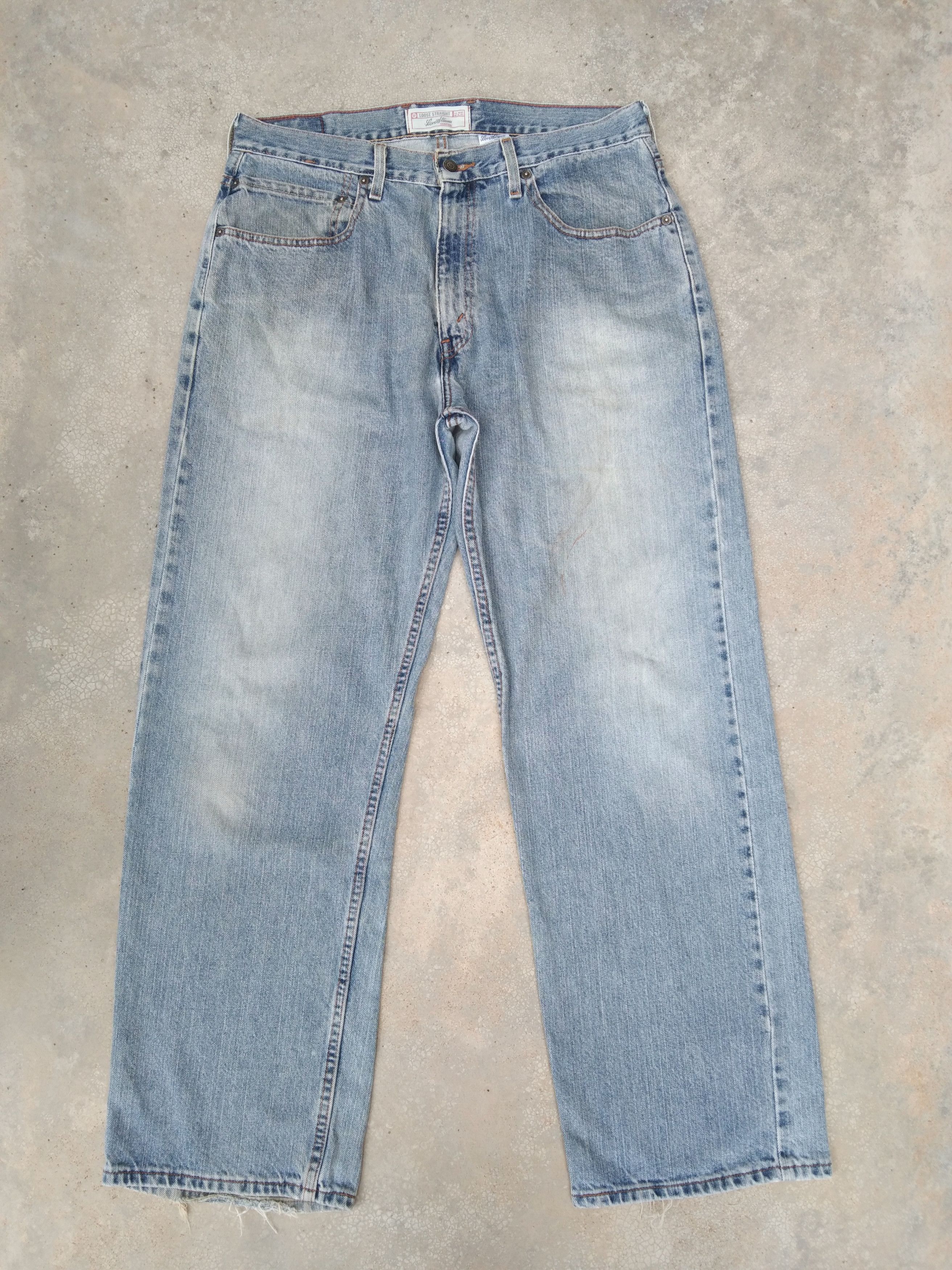 Levi's Vintage Levi's Signature Loose Distressed Jeans 33x32 Size US 33 - 1 Thumbnail