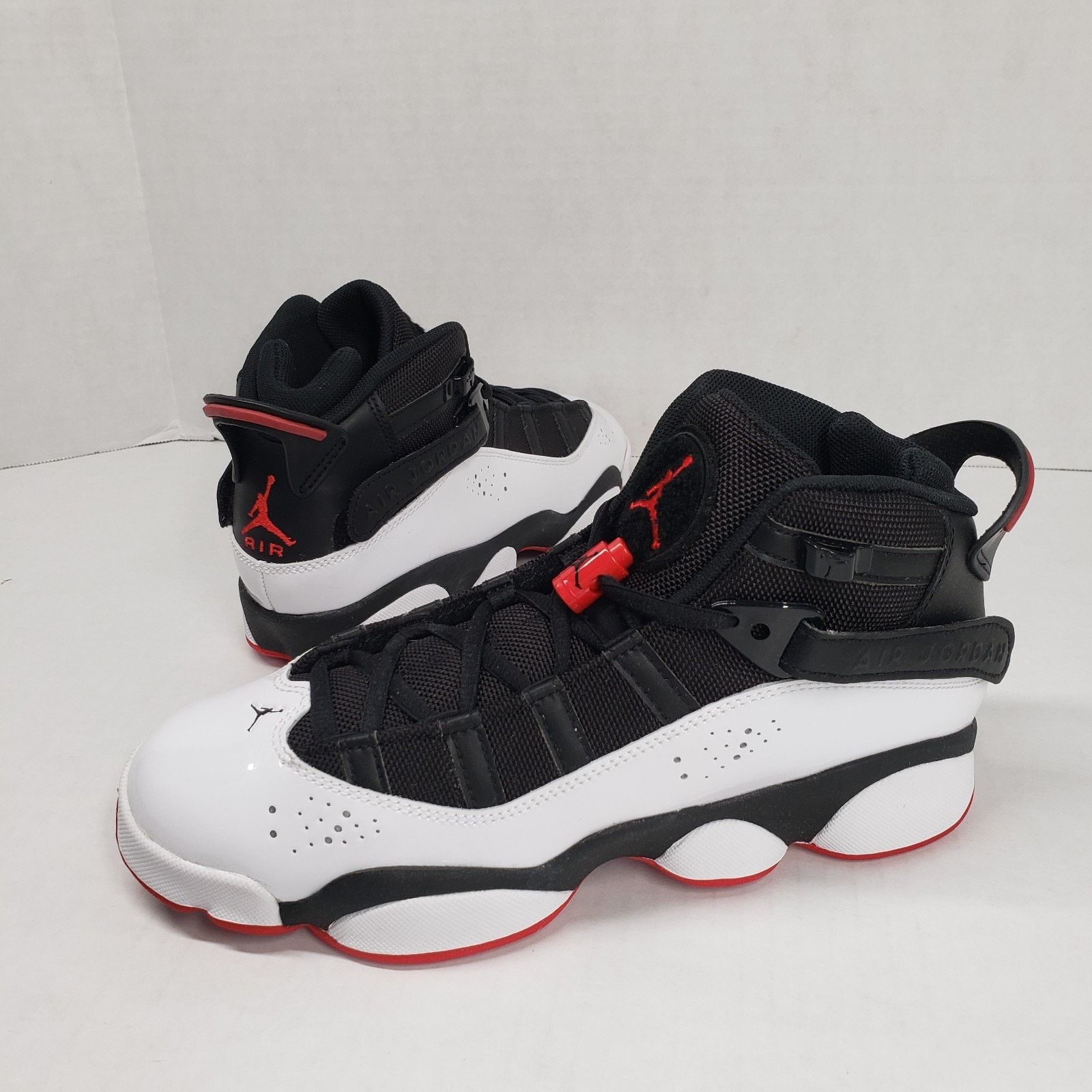 Jordan Rings Nike Air Women Black White University Red