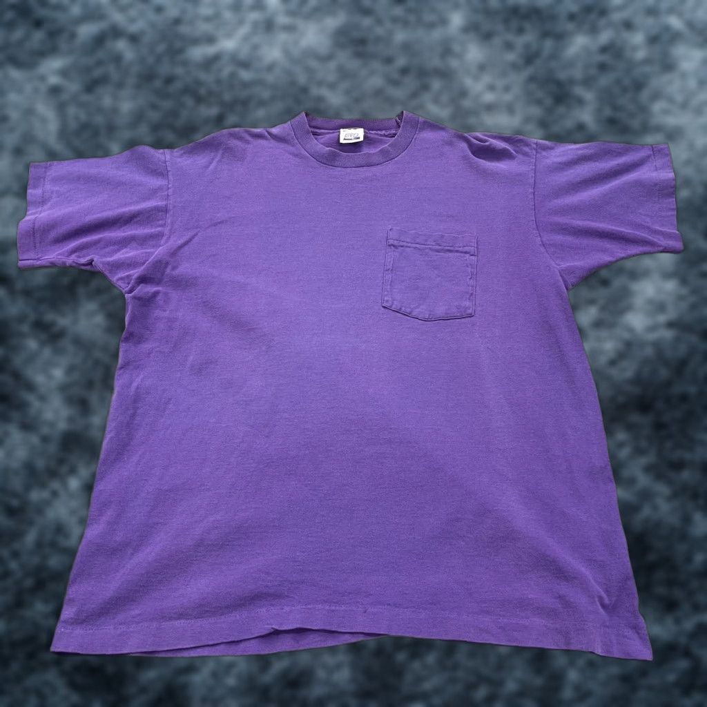 Vintage VINTAGE B.V.D Shirt Mens XL Purple Pocket Tee Cotton 90s 90s Shirt Mens XL Purple Pocket Tee Cotton USA 90s Size US XL / EU 56 / 4 - 1 Thumbnail