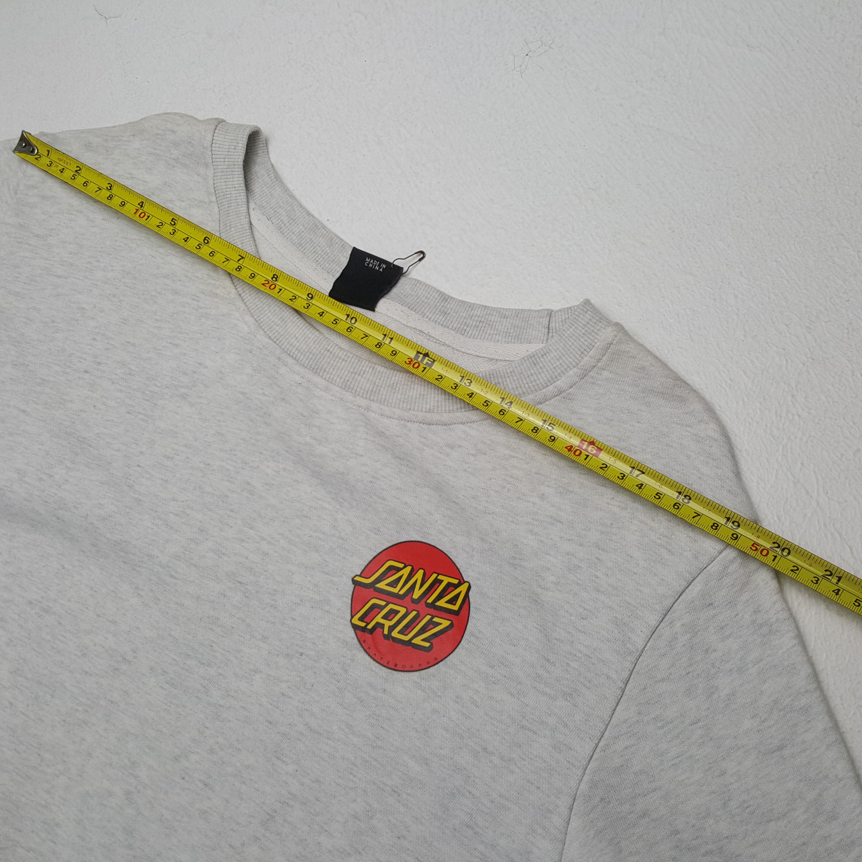 Santa Cruz Skateboards × Vintage SANTA CRUZ SKATEBOARDS Streetwear Style Sweatshirt Size US XL / EU 56 / 4 - 5 Thumbnail