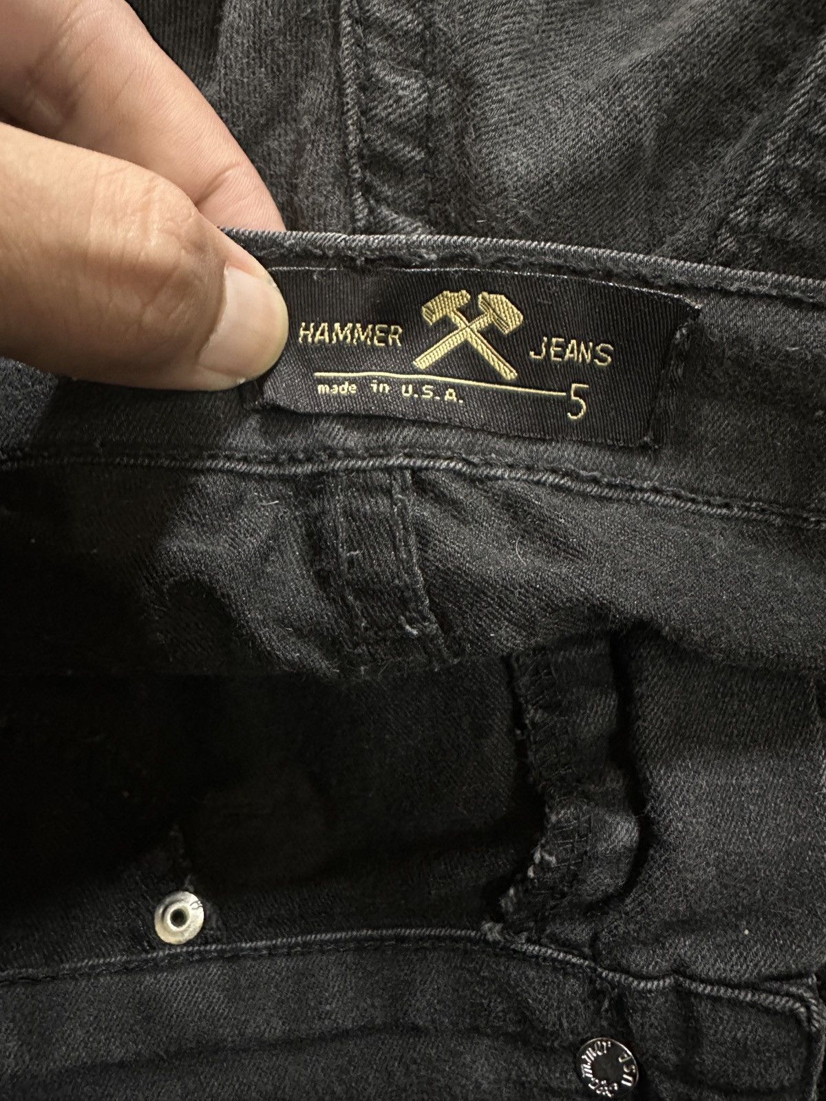 Other Black Skinny Jeans Shredded Rose Details Stretch Fit Size 27" / US 4 / IT 40 - 11 Thumbnail