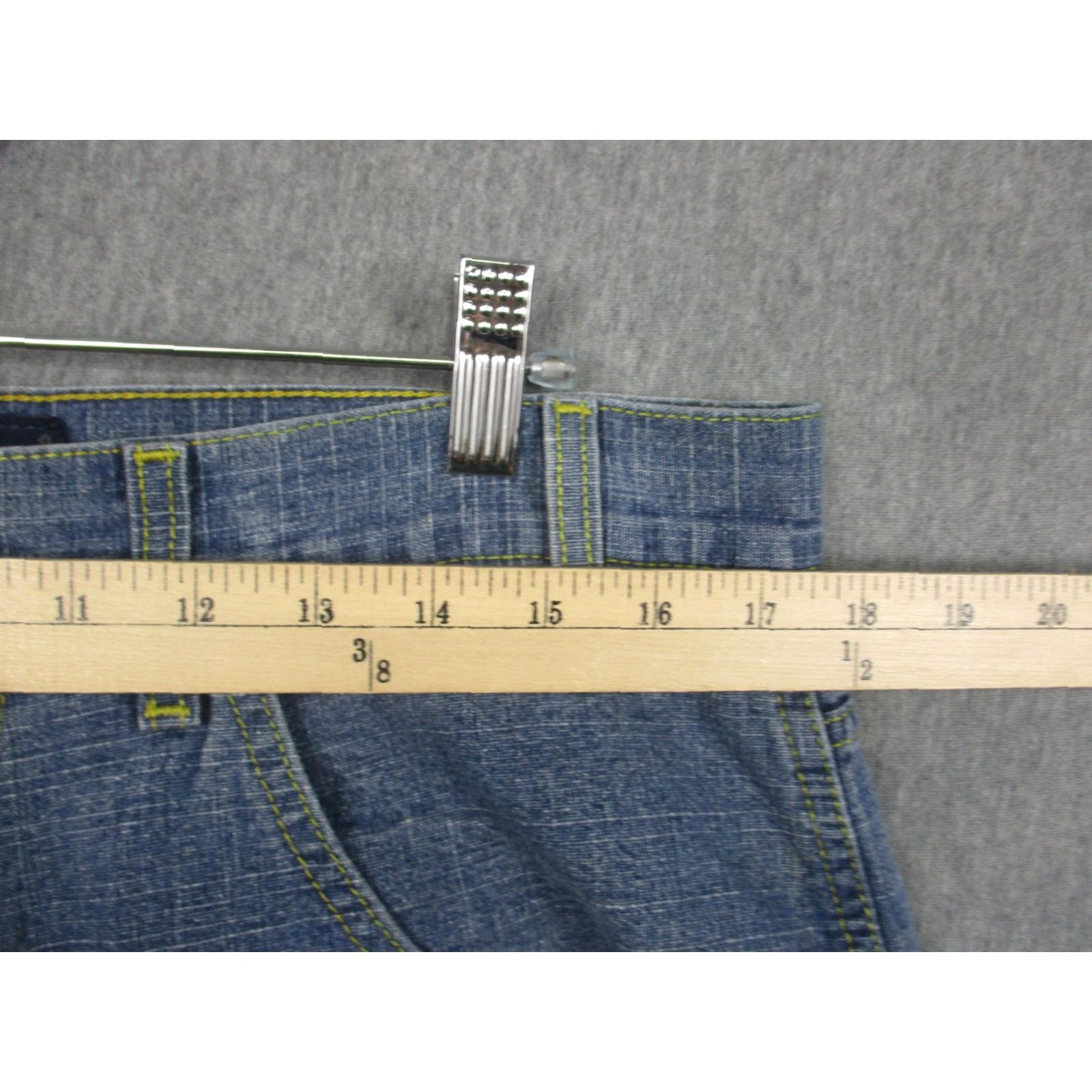 Phat Farm Phat Farm Shorts Mens 34 Blue Denim Carpenter Utility Hammer Loop Relaxed Jeans Size US 34 / EU 50 - 3 Thumbnail