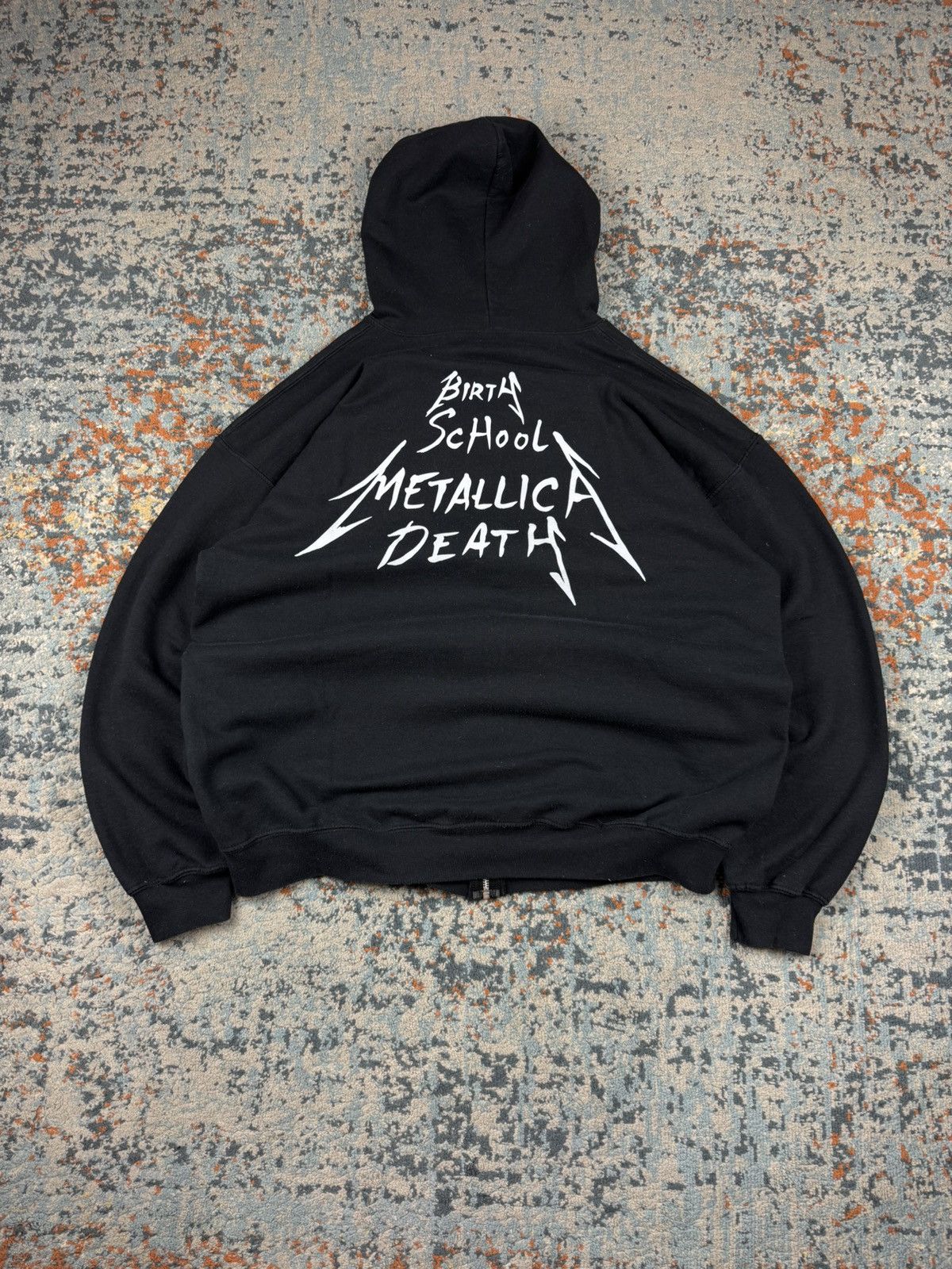 Metallica Vintage 00s Metallica birth school death zip hoodie Size US XL / EU 56 / 4 - 2 Thumbnail