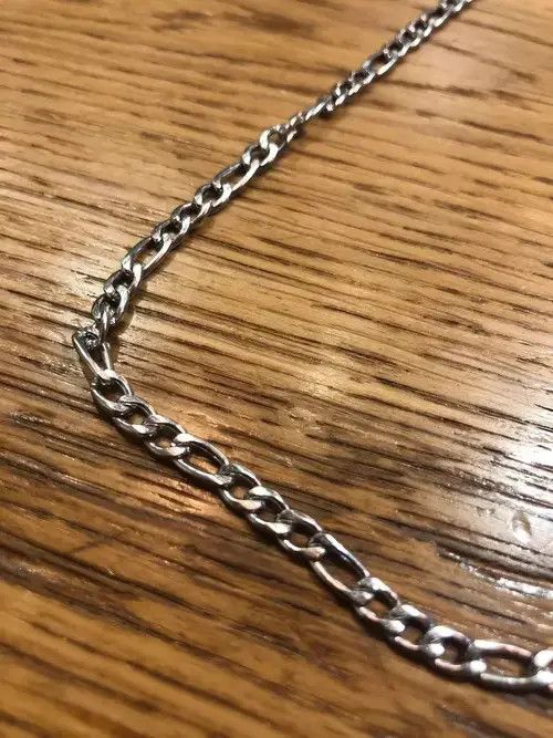 Other Silver Color Classic Figaro Chain Necklace Size ONE SIZE - 2 Thumbnail