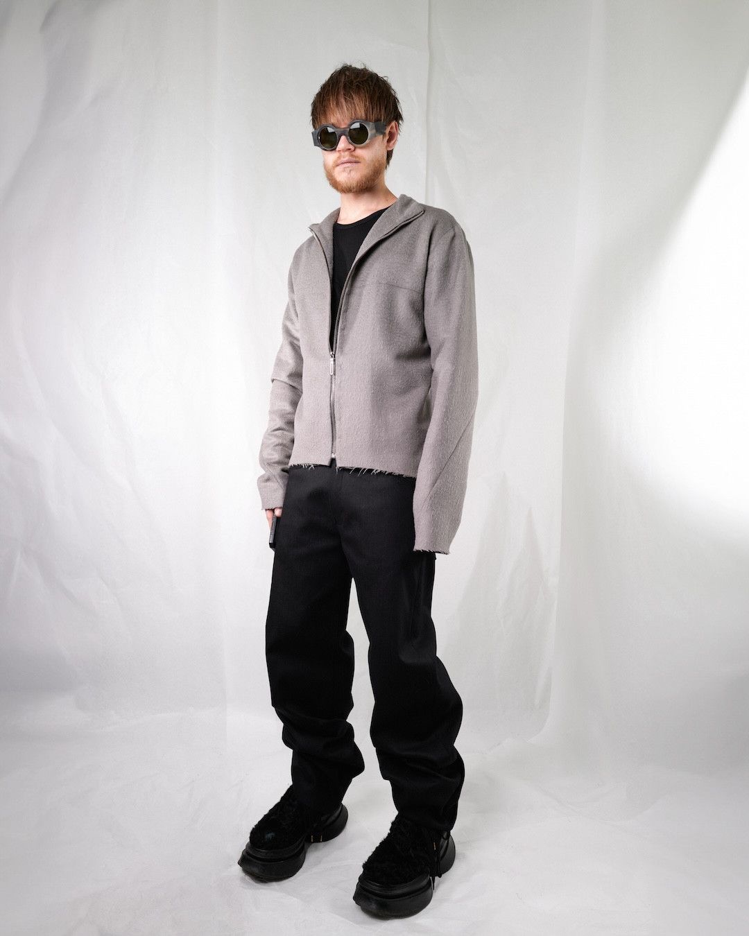 Other TAILORED WOOL JACKET GREY 04.01 Size US L / EU 52-54 / 3 - 2 Thumbnail