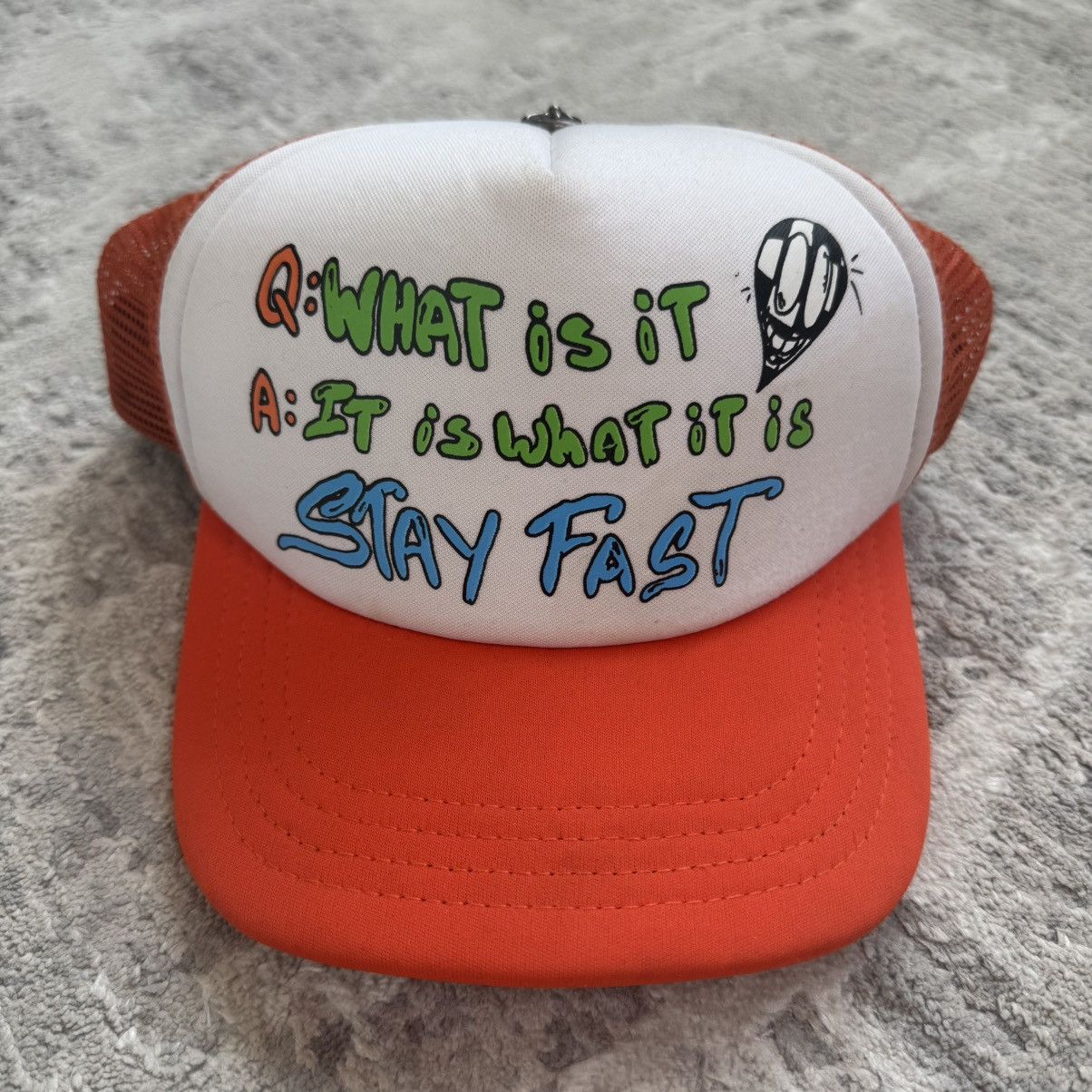 Chrome Hearts Matty boy question trucker hat Size ONE SIZE - 1 Thumbnail