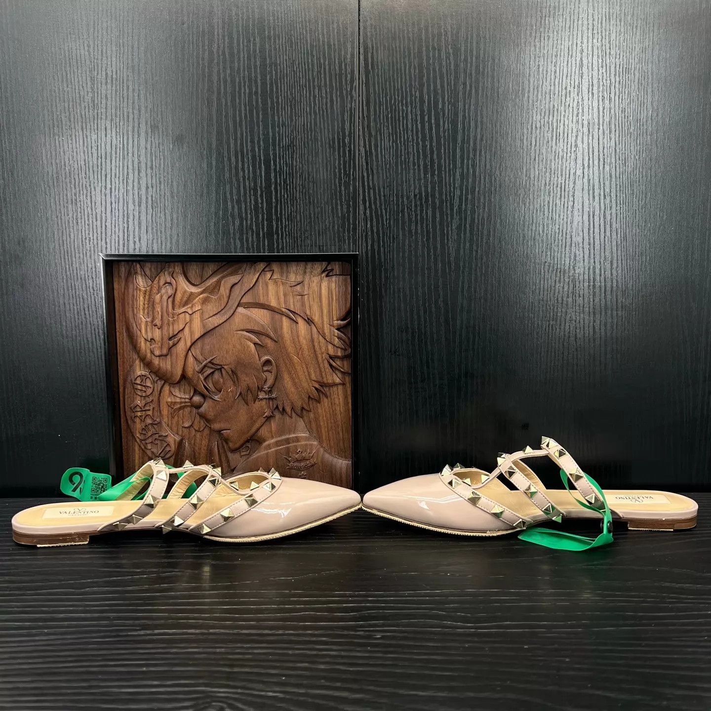 Valentino Valentino Rockstud Nude Pink Slippers 37 Near New Size US 6.5 / IT 36.5 - 2 Thumbnail