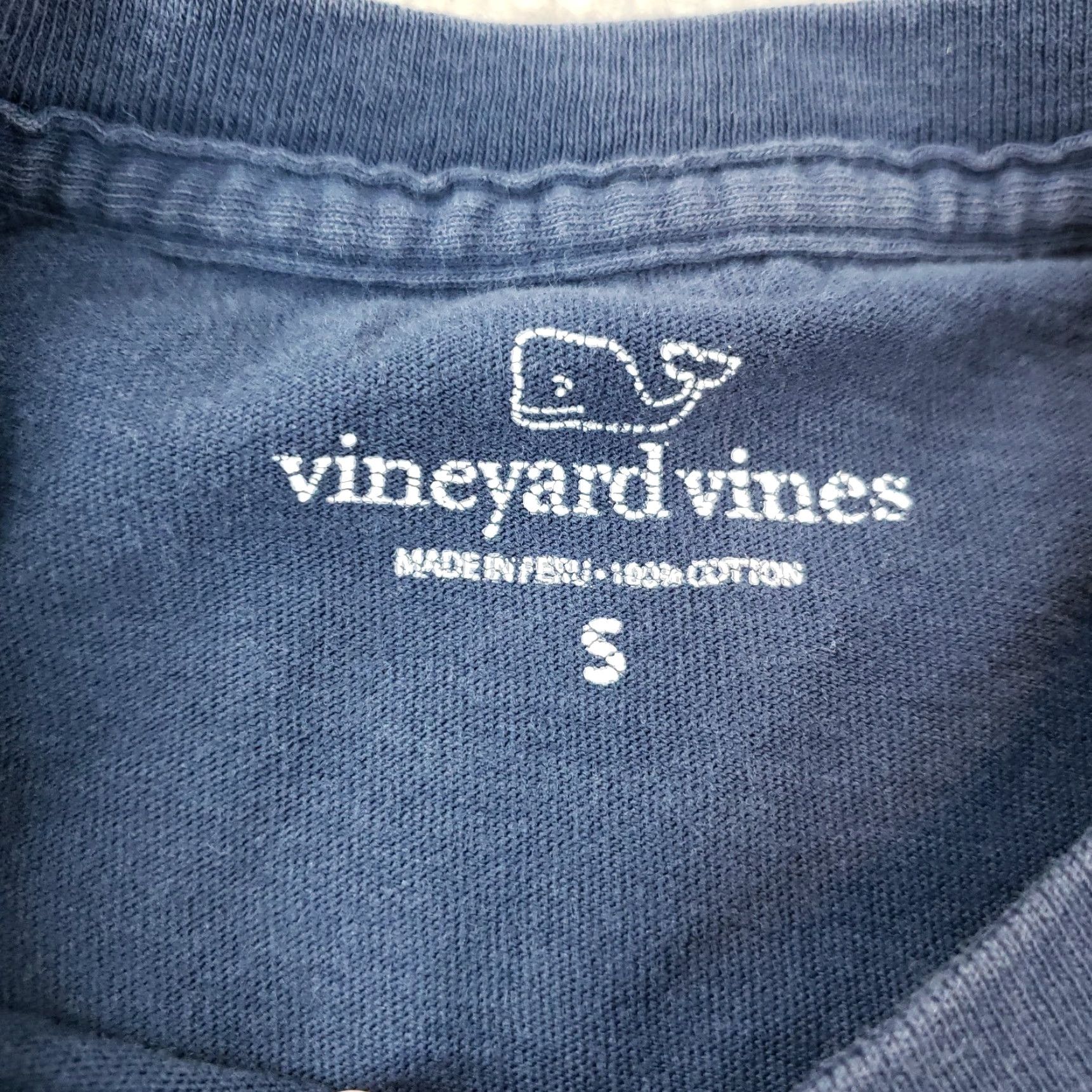 Vineyard Vines Vineyard Vines Mens Small Blue Long Sleeve Crew Neck Cotton T-Shirt Preppy Casual Size US S / EU 44-46 / 1 - 5 Thumbnail