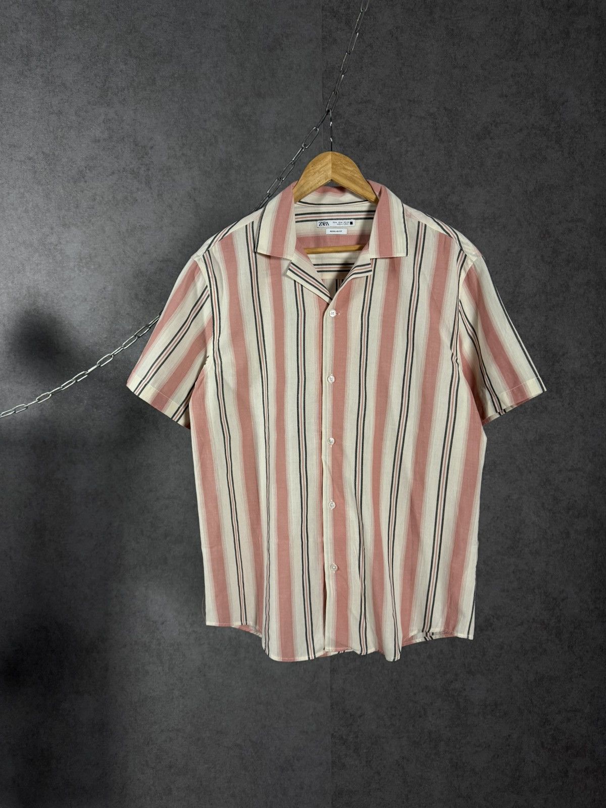 Zara Zara Man designer striped shirt Size US M / EU 48-50 / 2 - 1 Thumbnail