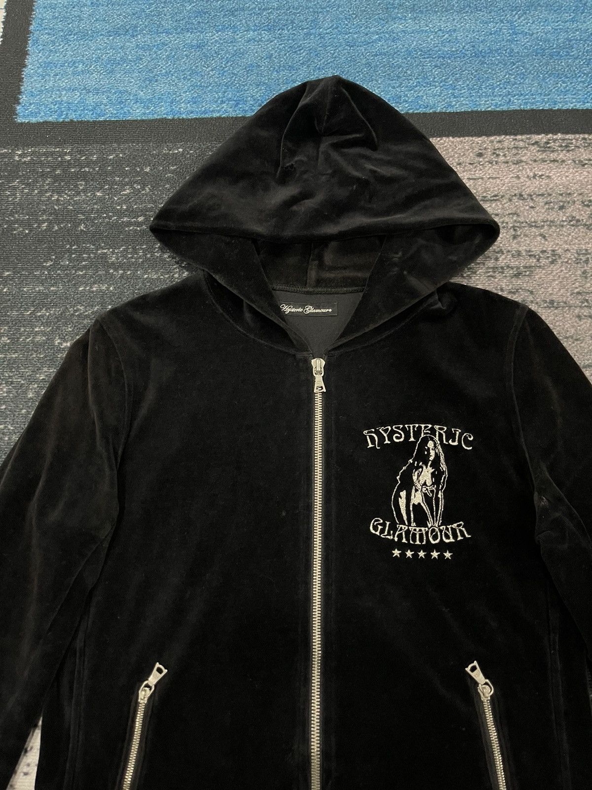 Hysteric Glamour 📌Binding Offer📌 HYSTERIC GLAMOUR VELVET HOODIE JACKET Size XS / US 0-2 / IT 36-38 - 7 Thumbnail