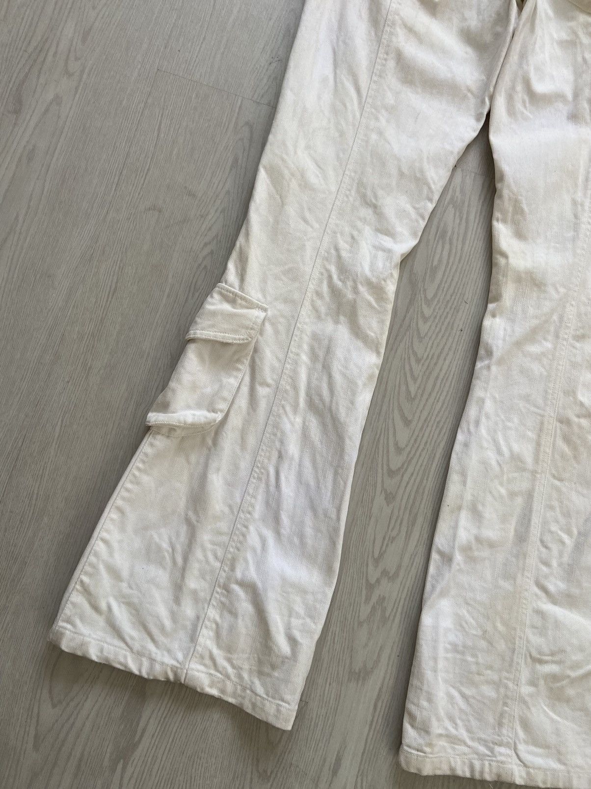 14th Addiction × Vintage Vintage 2000’s Lav Zipper Cargo Pocket Flare Denim Pants Size US 32 / EU 48 - 8 Thumbnail