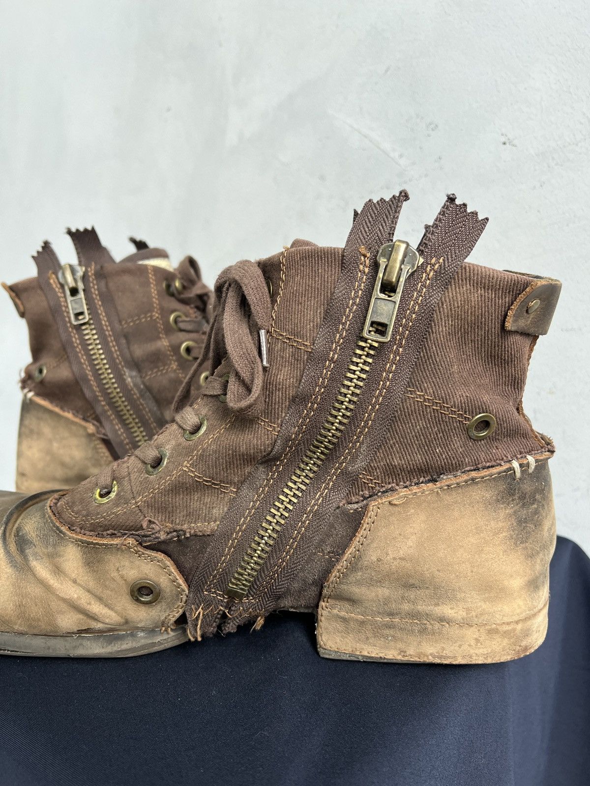 Replay Replay zipper ankle moto boots guidi style y2k hype Size US 13 / EU 46 - 9 Thumbnail