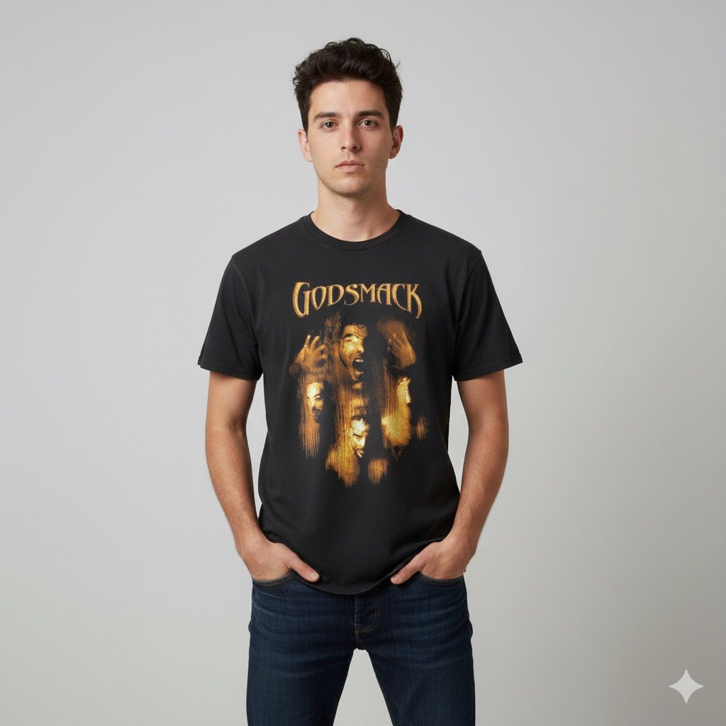 Band Tees Vintage Godsmack Faceless Album Rock Band Tshirt Size US XL / EU 56 / 4 - 1 Thumbnail