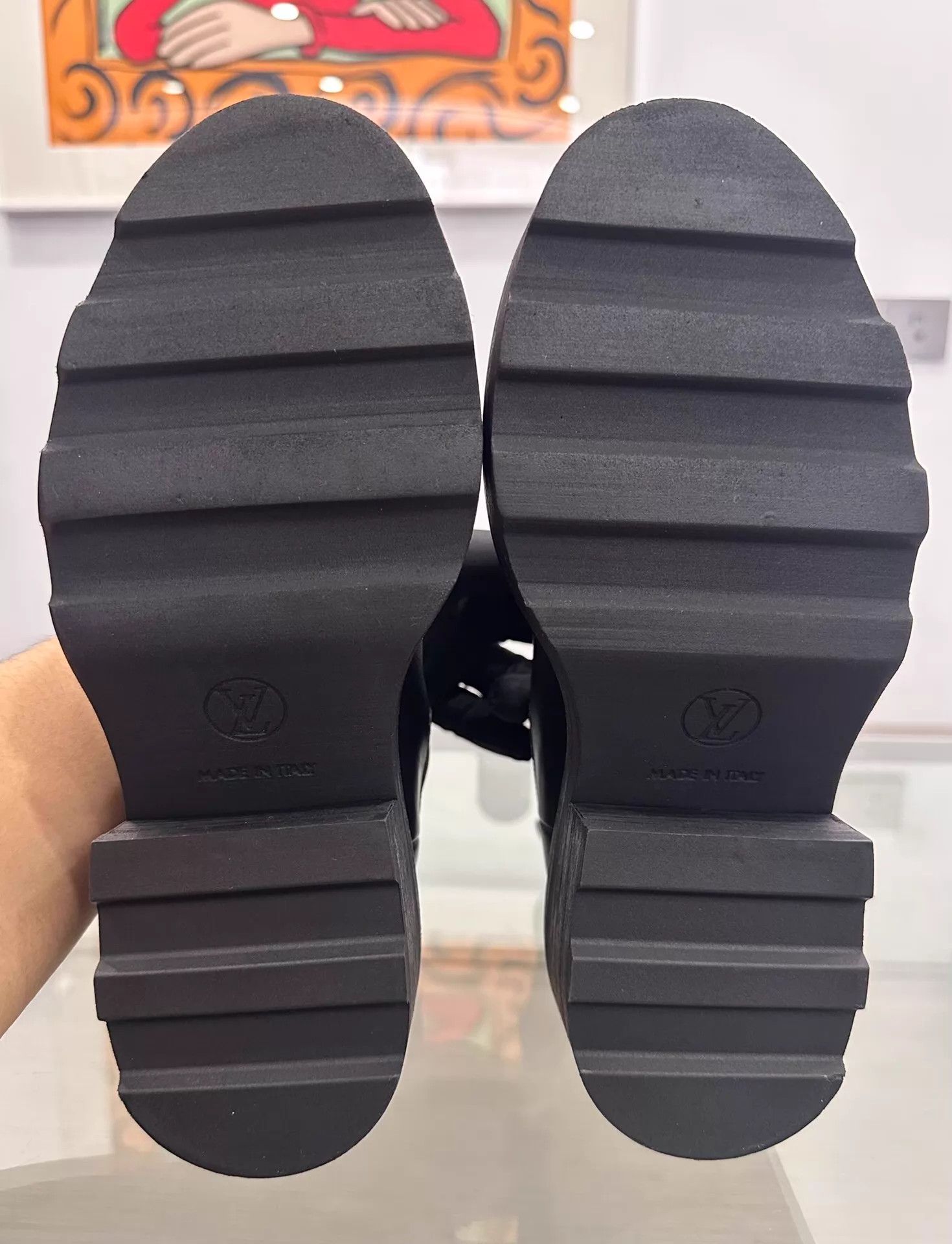 Louis Vuitton LV Beaubourg Black Chelsea Boots EU35 w/Brown Monogram Size US 4.5 / IT 34.5 - 6 Thumbnail