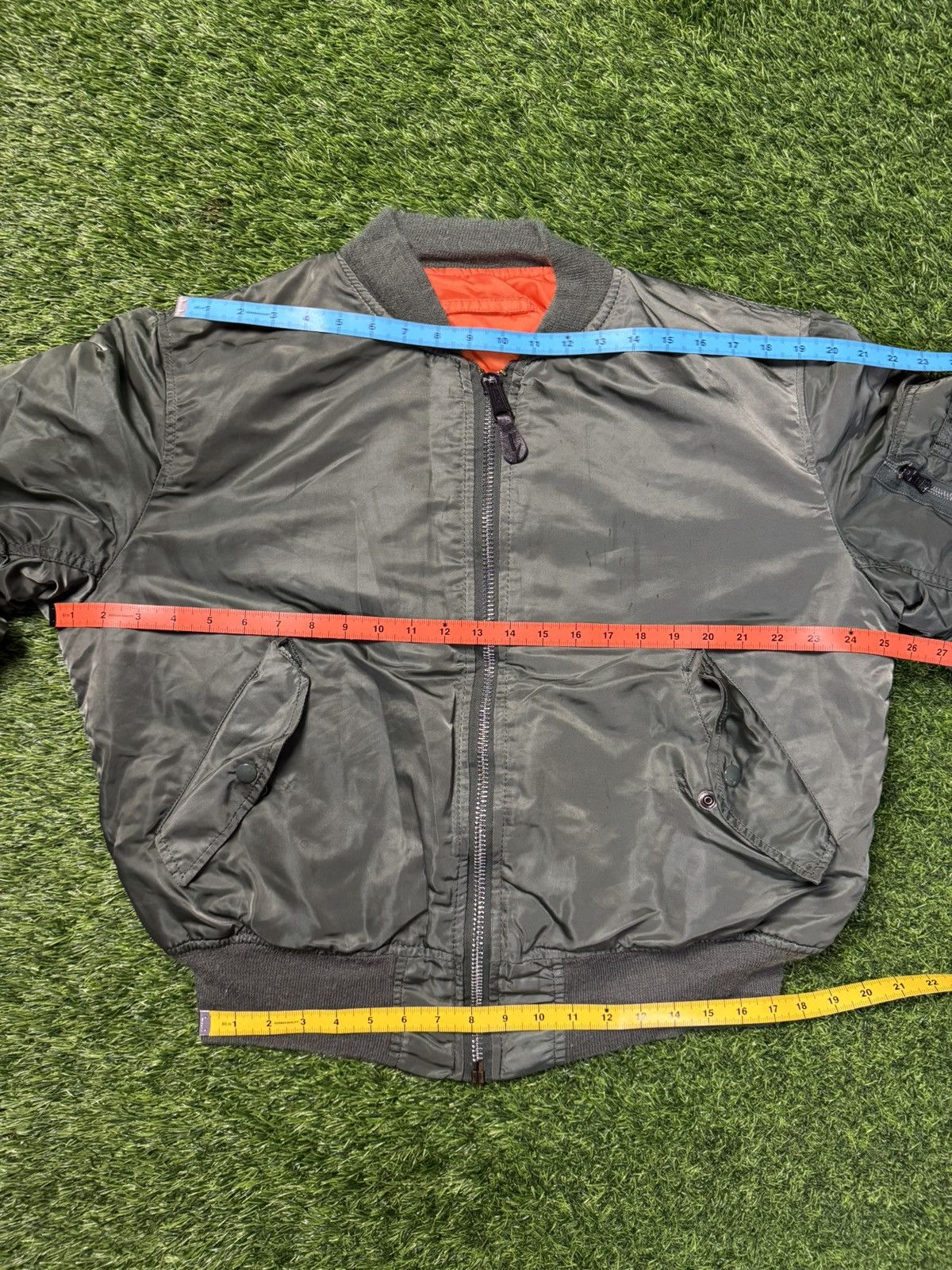 Alpha Industries × Vintage vintage alpha industries bomber jacket- leather patch Size US L / EU 52-54 / 3 - 10 Thumbnail