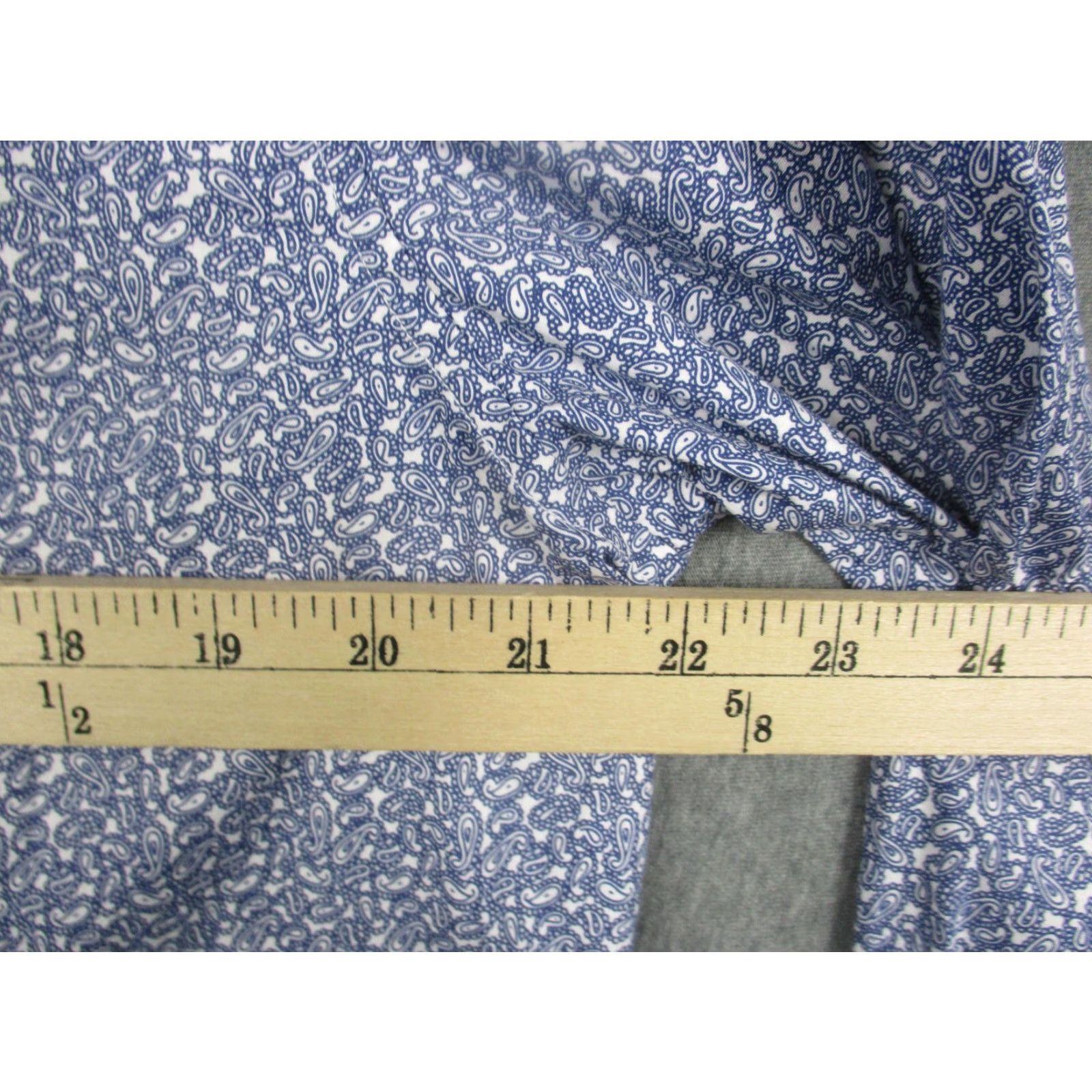 Vintage Nick Graham Shirt Mens Large Blue Paisley Stretch Modern Fit Button Long Sleeve Size US L / EU 52-54 / 3 - 5 Thumbnail