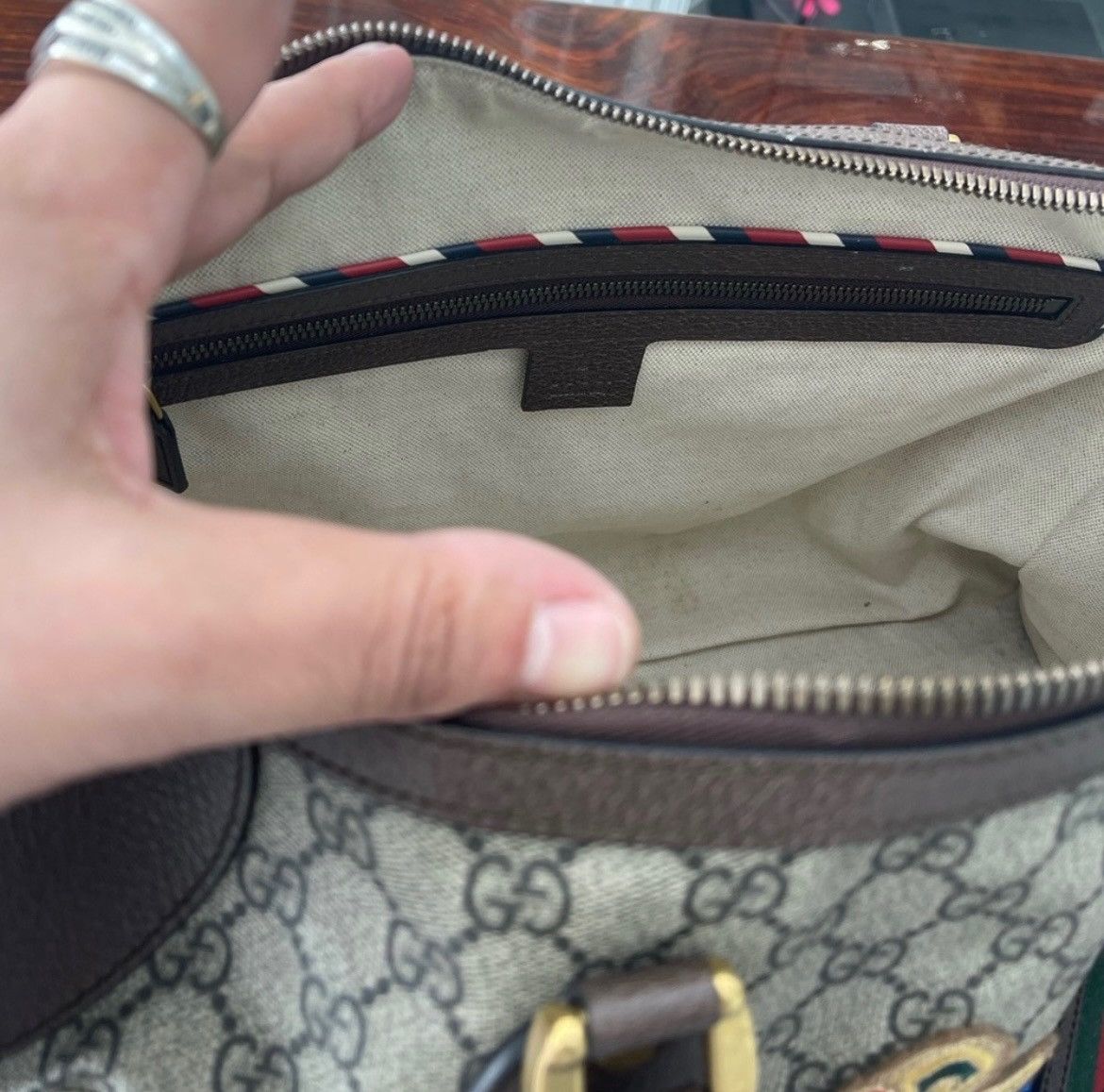 Gucci Gucci Courrier Supreme GG Duffle Bag Size ONE SIZE - 8 Thumbnail