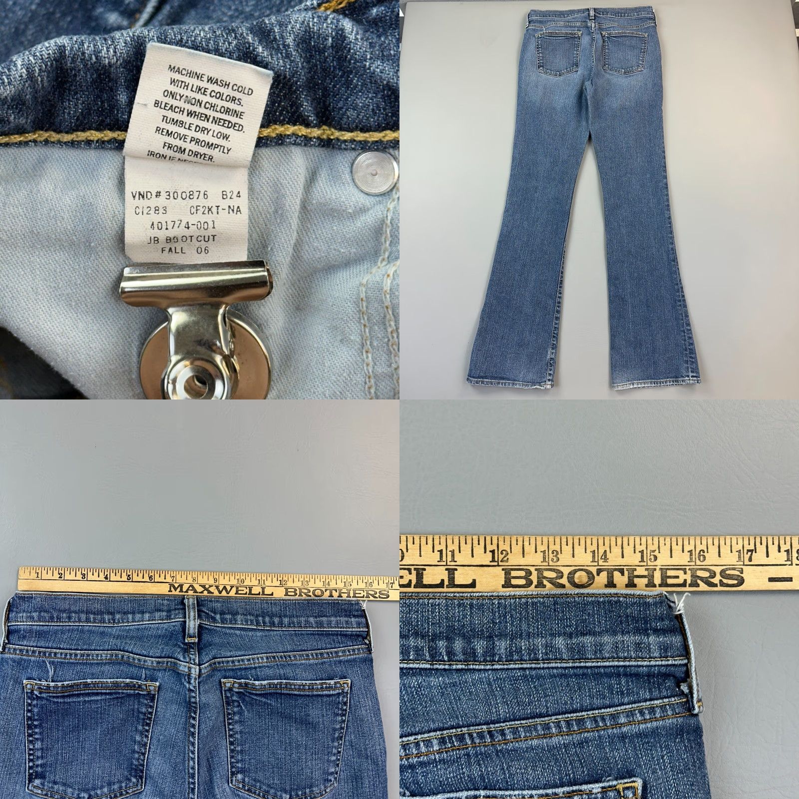 Old Navy VINTAGE Old Navy Jeans Women's 8 Long Just Below Waist Bootcut Mid Rise Stretch Size 30" / US 8 / IT 44 - 8 Thumbnail