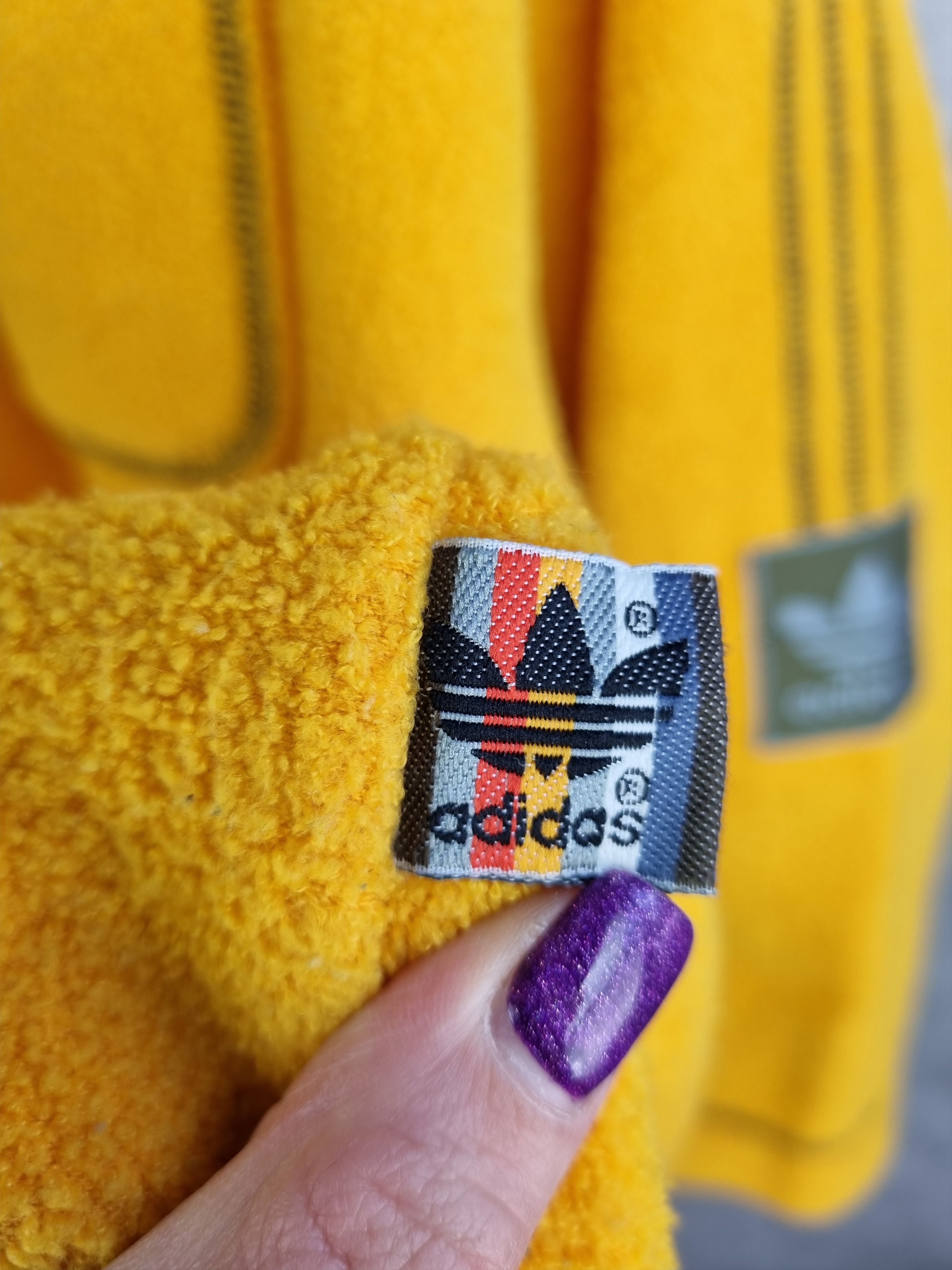 Adidas × Vintage 90s ADIDAS Oversized Fluffy Fleece Pullover Size US XL / EU 56 / 4 - 7 Thumbnail