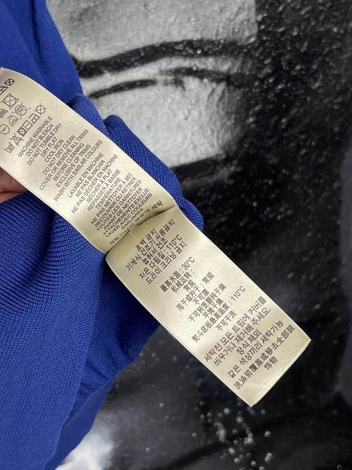 Burberry Burberry London Blue Thin Knit Luxury Polos T-Shirt Men’s Size Medium Size US M / EU 48-50 / 2 - 10 Thumbnail