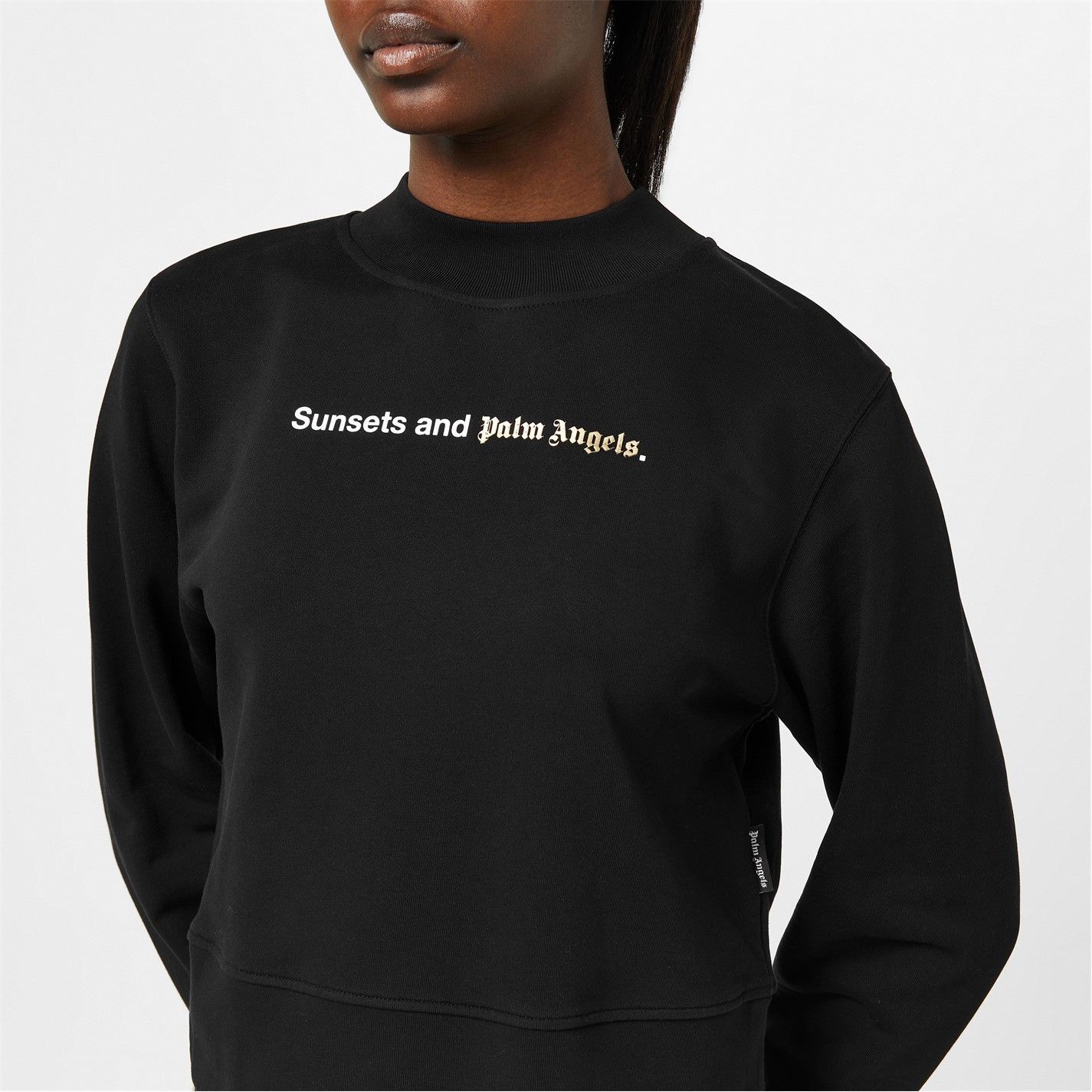 Palm Angels o1g2r1mq0325 Sunset Print Cotton Sweatshirt in Black Size XS / US 0-2 / IT 36-38 - 5 Thumbnail