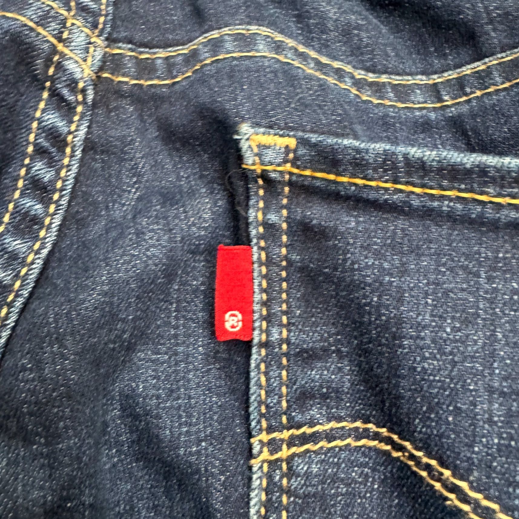 Levi's Levi's 715 Bootcut Mid Rise Denim Jeans Womens 32 Blue Dark Wash Stretch Casual Size 24" / US 00 / IT 34 - 6 Thumbnail