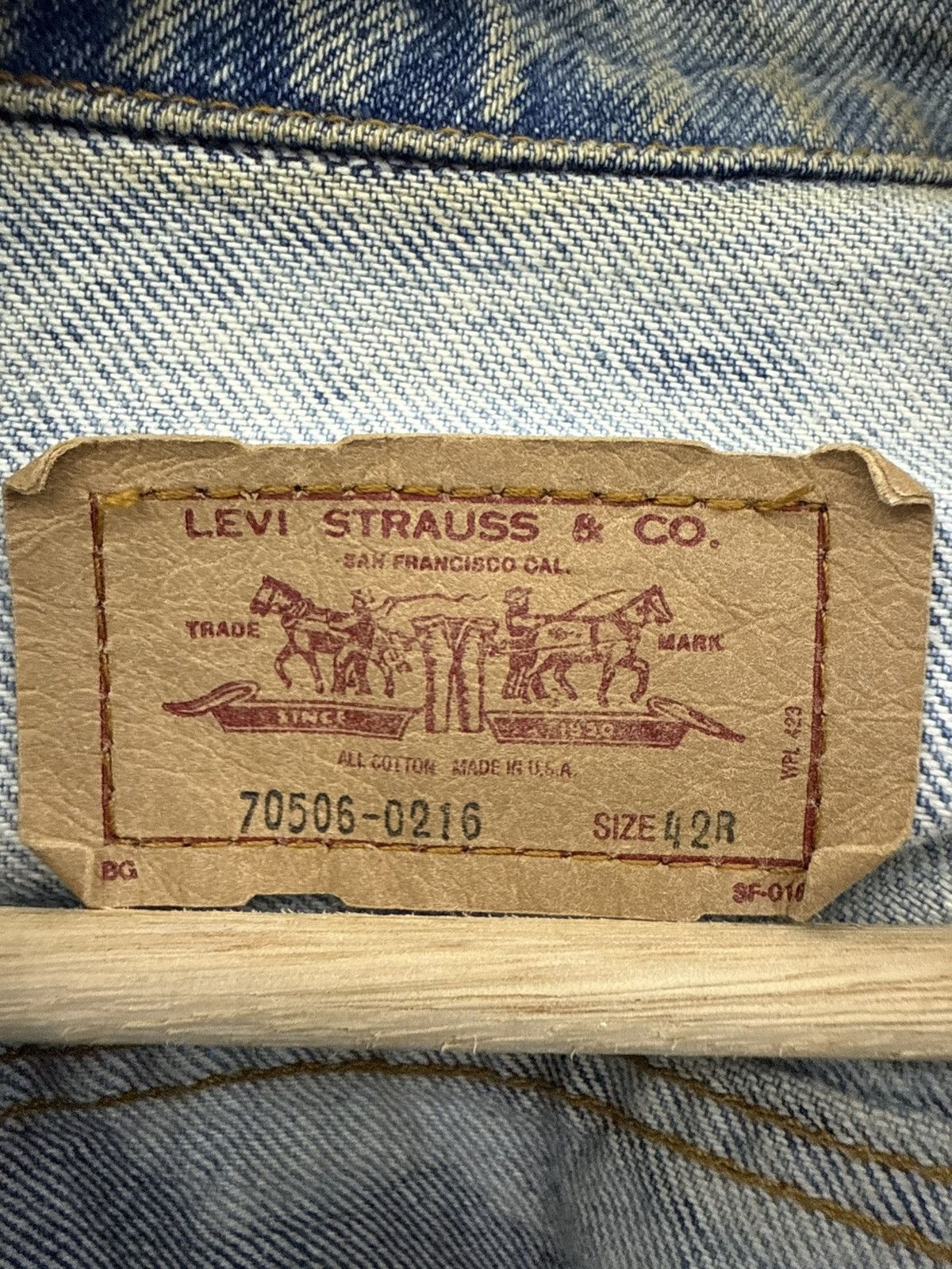 Levi's Rare! 80s Levis Red Label Type 3 Acid Wash Trucker Denim USA Size US M / EU 48-50 / 2 - 7 Thumbnail