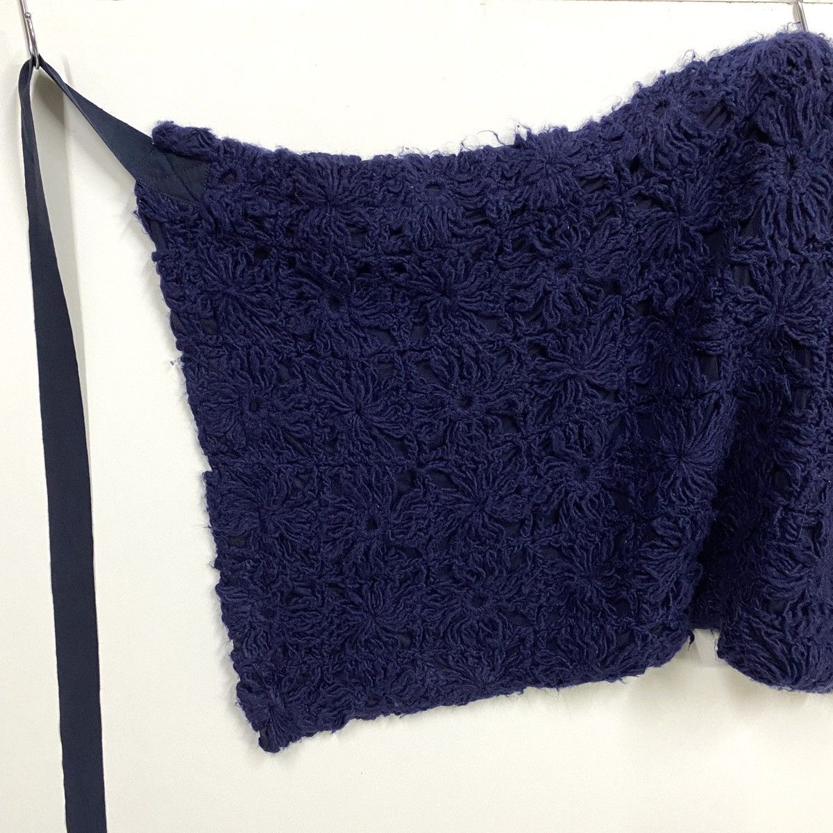 Tricot Comme des Garcons tricot COMME des GARÇONS Wool Floral Knitted Wrap Skirt Size 30" / US 8 / IT 44 - 4 Thumbnail