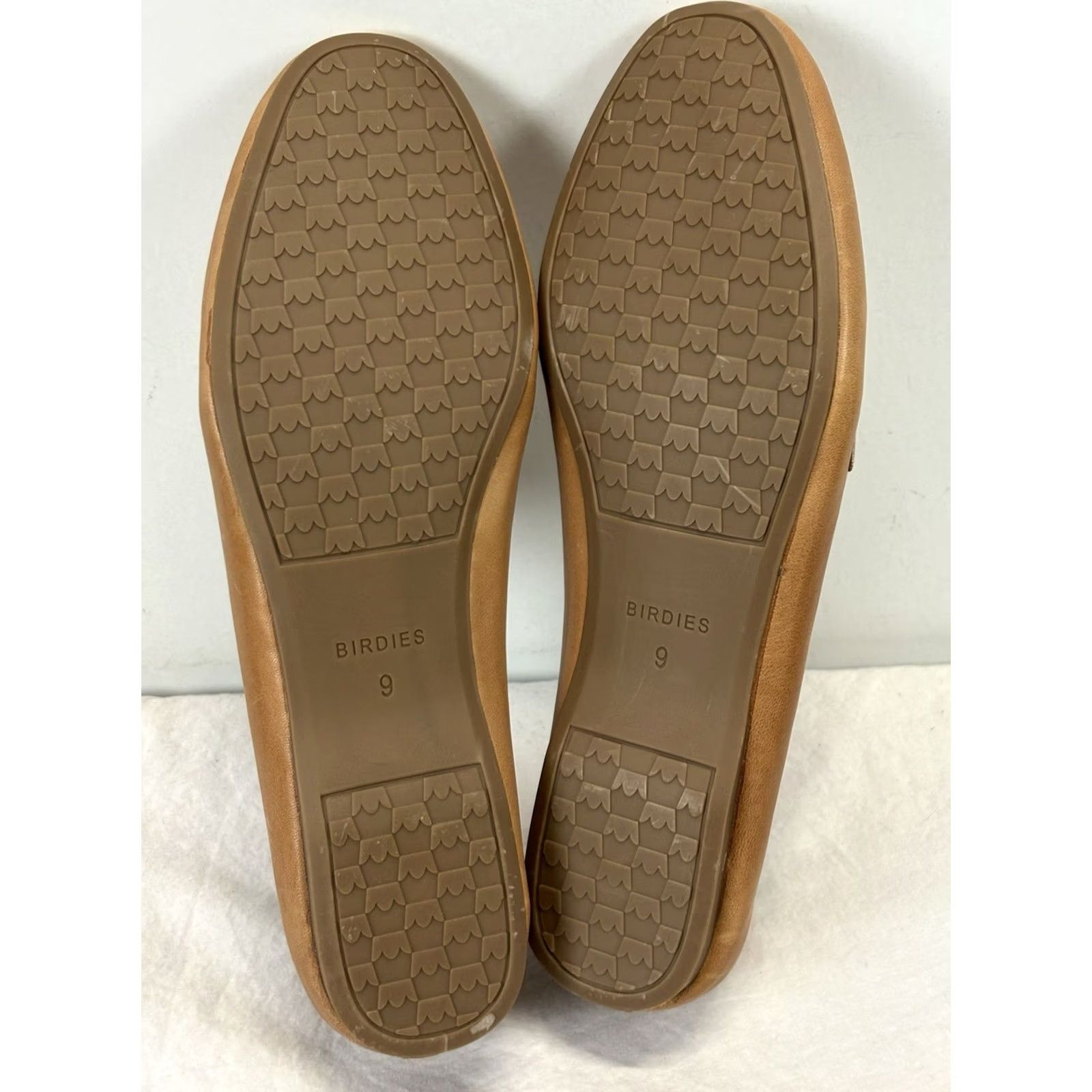 Vintage Birdies Vesper Loafers Women's 9 Cappuccino Leather Raffia Slip-On Comfort Size US 9 / IT 39 - 5 Thumbnail