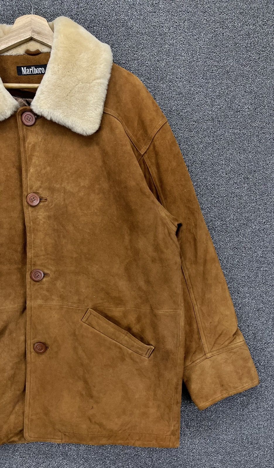 Leather × Marlboro × Vintage Vintage Marlboro Luxury Brown Leather Jacket Size US L / EU 52-54 / 3 - 4 Thumbnail