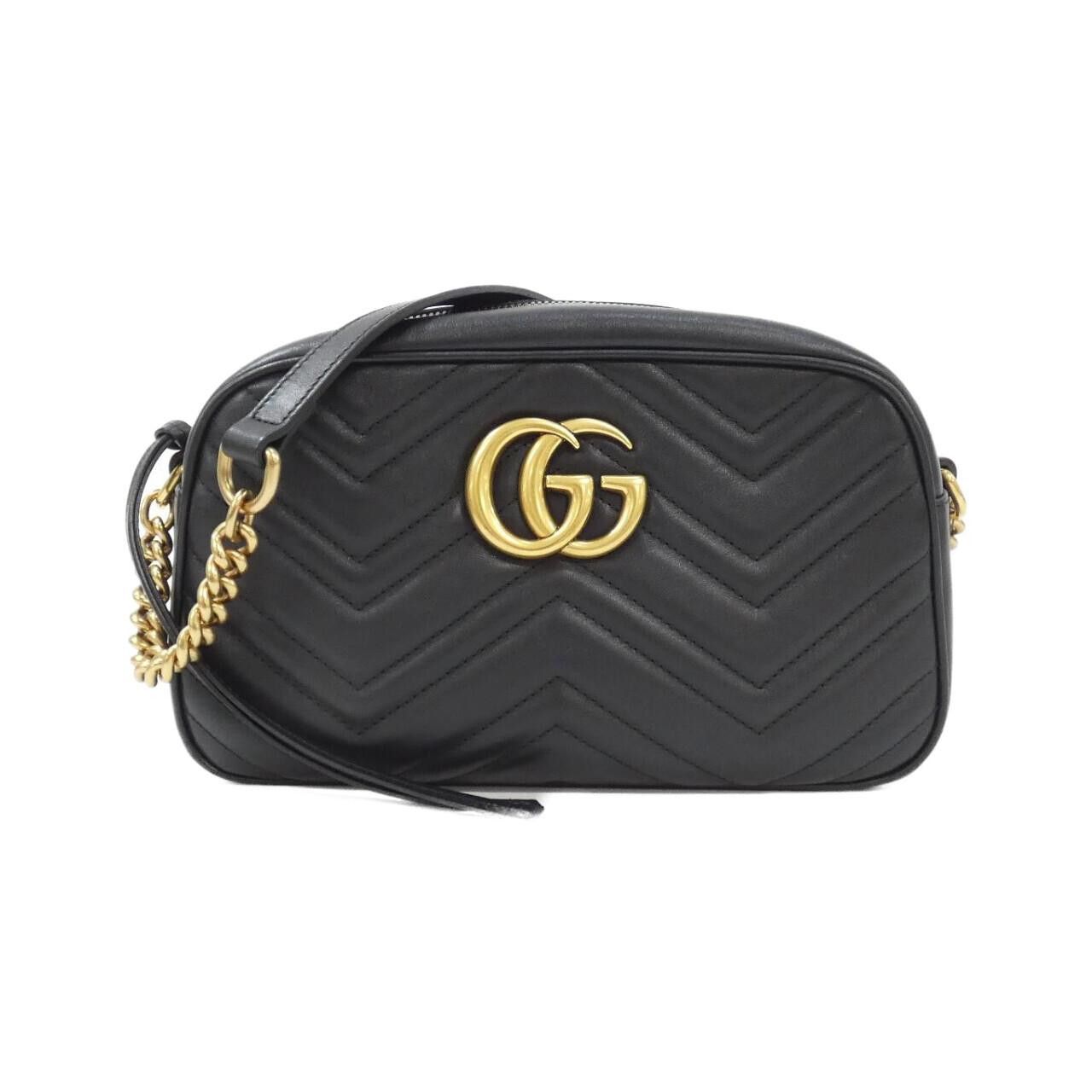Gucci Gucci Gucci GG Marmont Quilted Chevron Leather Shoulder Bag Leather Shoulder Bag 447632DTD1T DUTY FREE for USA Size ONE SIZE - 1 Thumbnail