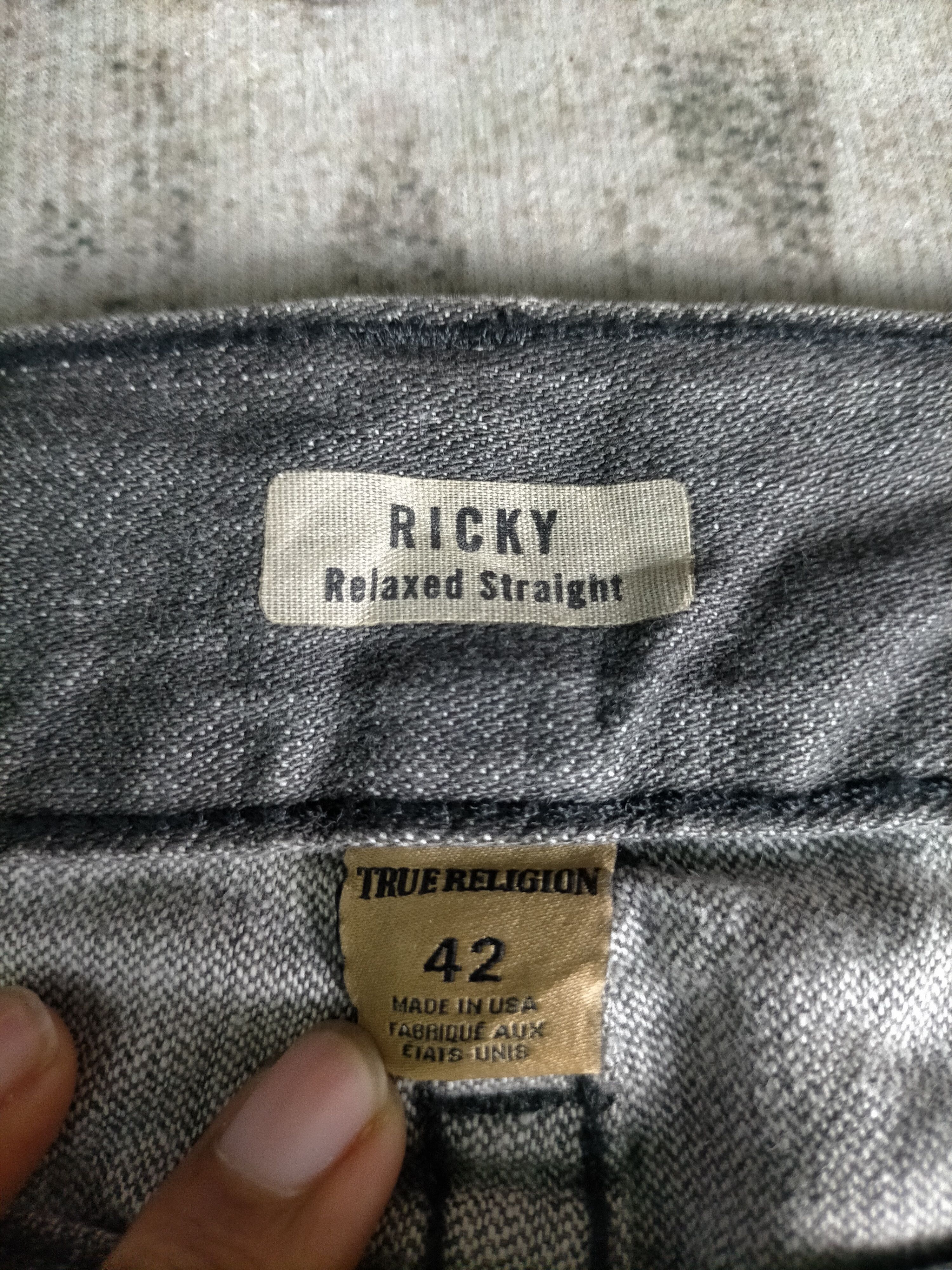 True Religion True Religion Ricky Mudwash Dirty Jeans Size US 42 / EU 58 - 7 Thumbnail