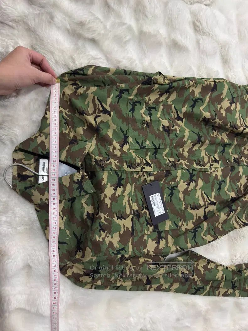 Saint Laurent Paris Saint Laurent Paris size 40 Original Camouflage Men's Shirt Size L / US 10 / IT 46 - 5 Thumbnail