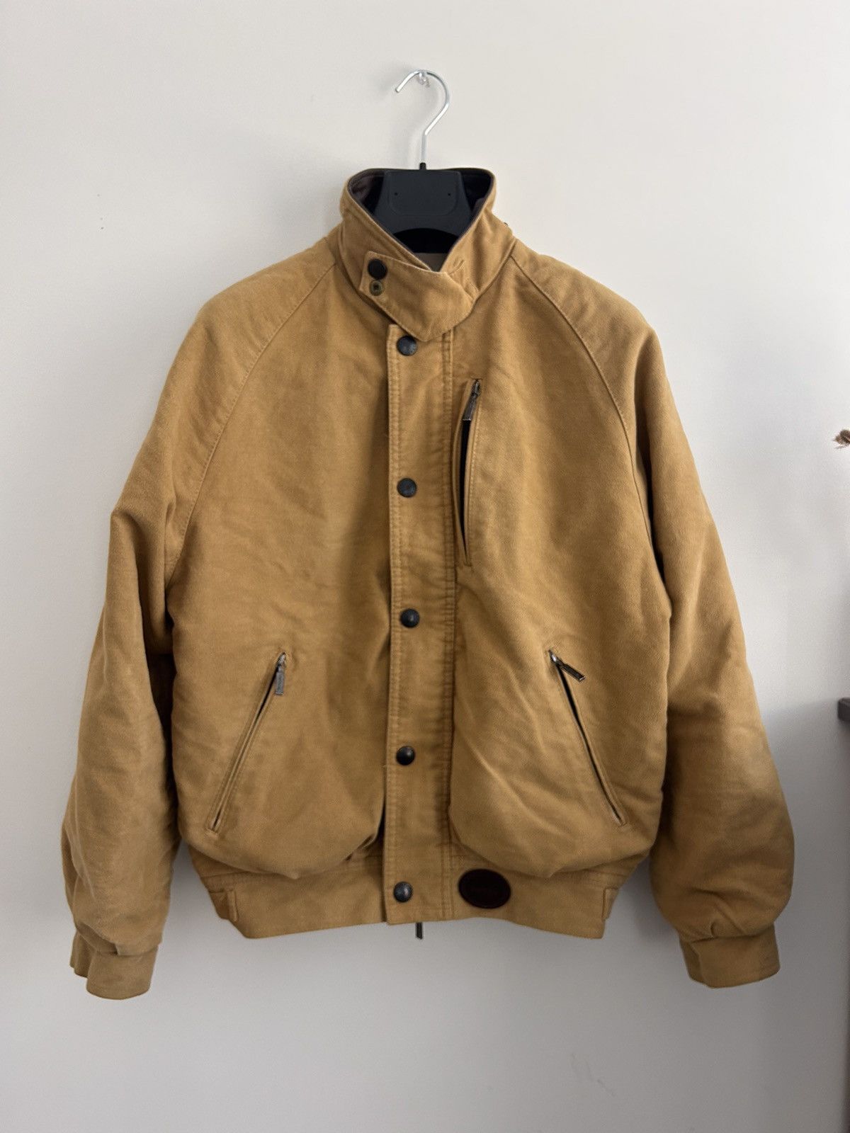 Barbour moleskin blouson jacket