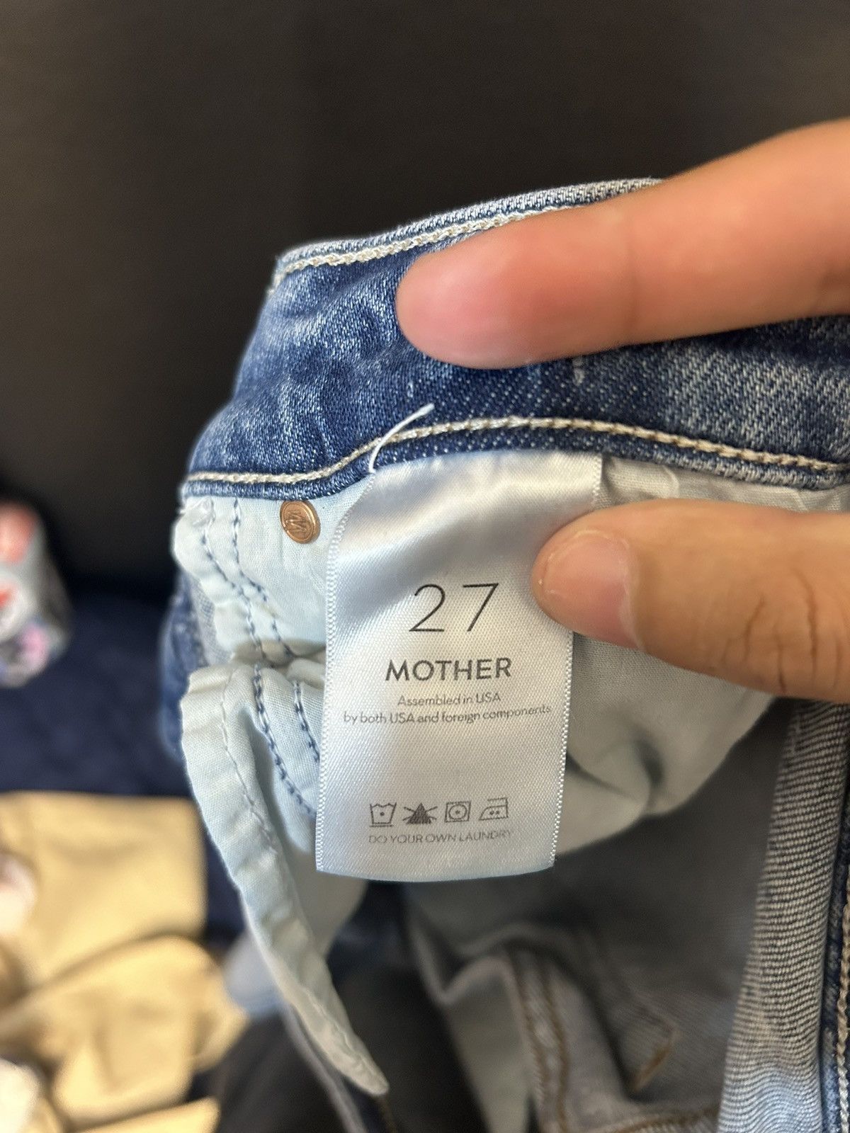 MOTHER Mother Superior Straight Fit Indigo Jeans Size 25" / US 0 / IT 36 - 10 Thumbnail