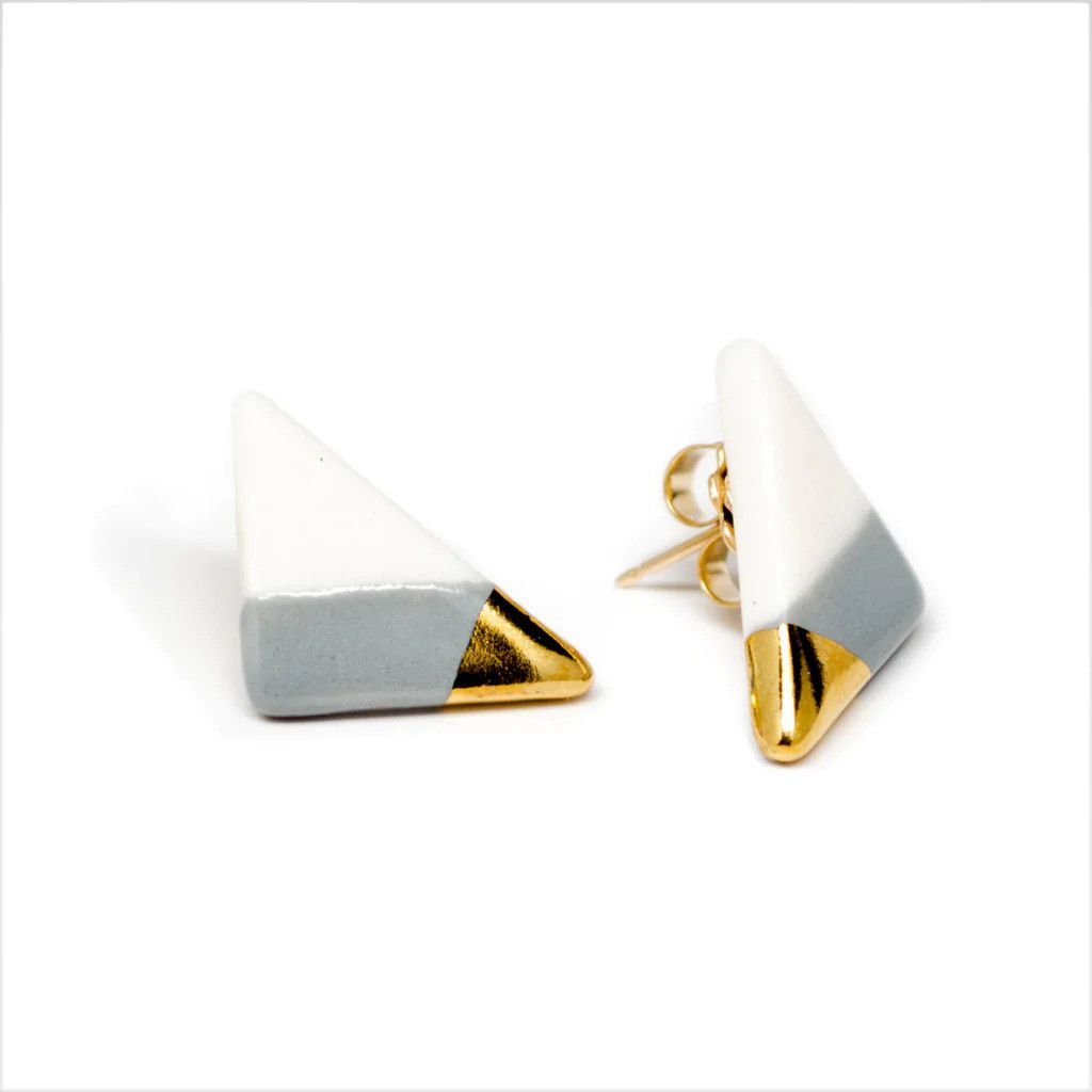 ASH ASH Jewelry Studio Vertical Triangle Studs Size ONE SIZE - 1 Thumbnail