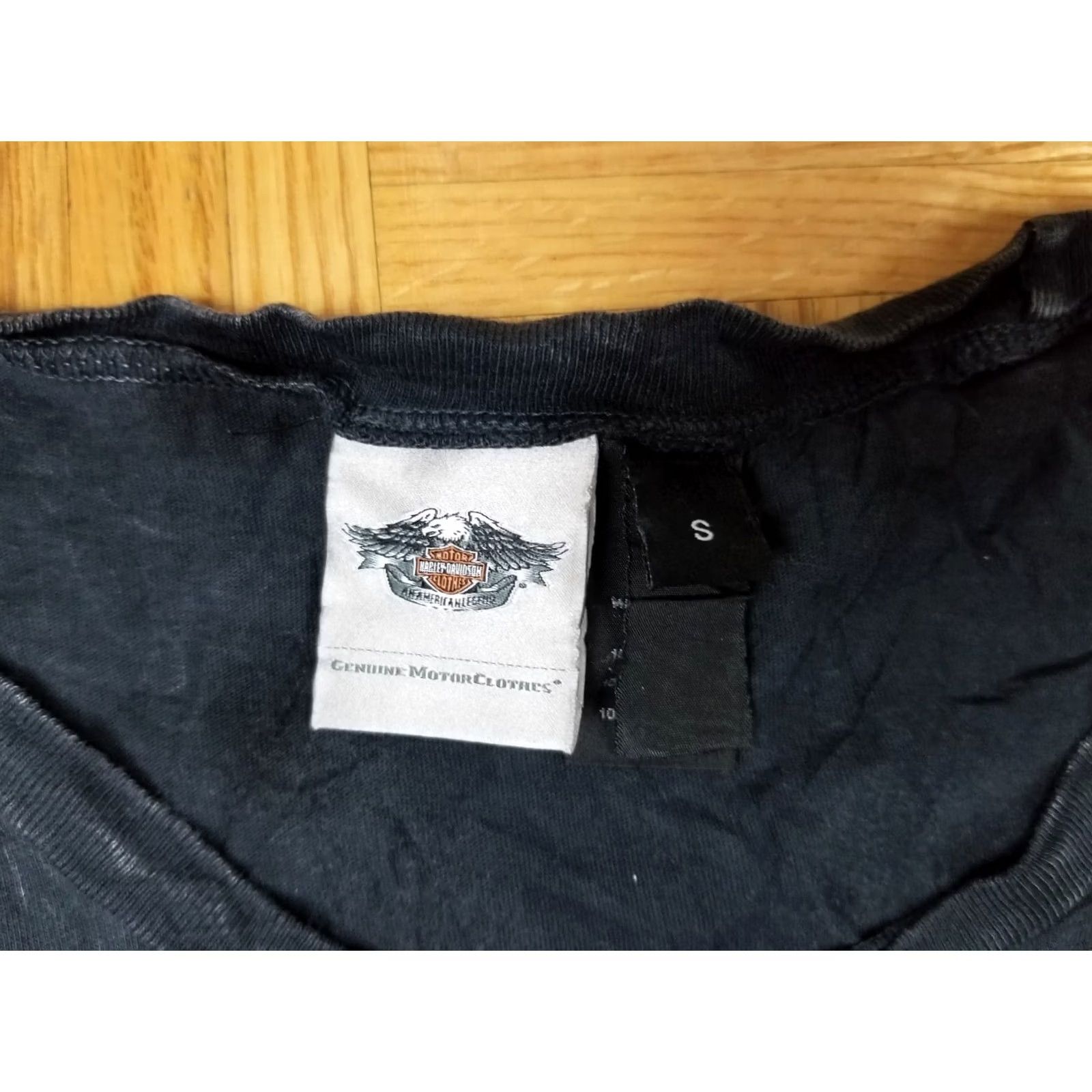 Vintage VINTAGE HARLEY DAVIDSON MOTORCYCLE WOMEN'S TANK TOP SZ SMALL WORN TRASHED BLACK Size S / US 4 / IT 40 - 3 Thumbnail