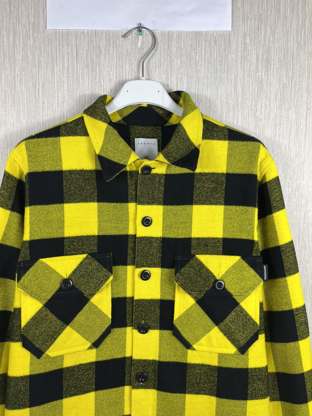 Designer × Sandro Sandro Paris checked flannel shirt jacket plaid Size US S / EU 44-46 / 1 - 5 Thumbnail