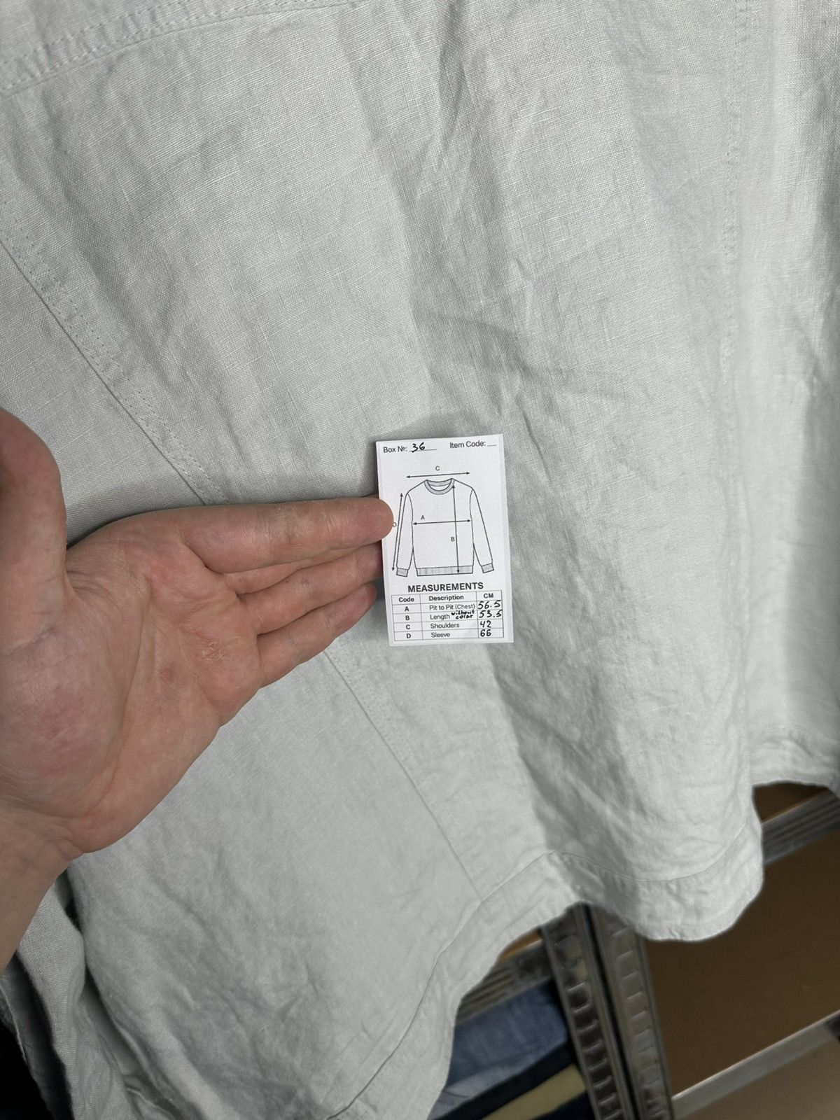 Rundholz Rundholz Black Label Light Grey 100% Linen Jacket Size L Size L / US 10 / IT 46 - 7 Thumbnail