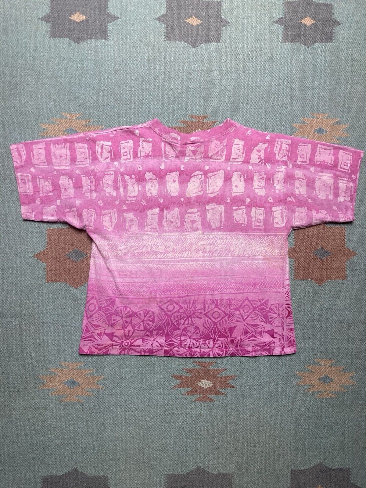 Ocean Pacific × Vintage 80s ocean pacific tShirt all over print surf skate cropped M Size US M / EU 48-50 / 2 - 6 Thumbnail