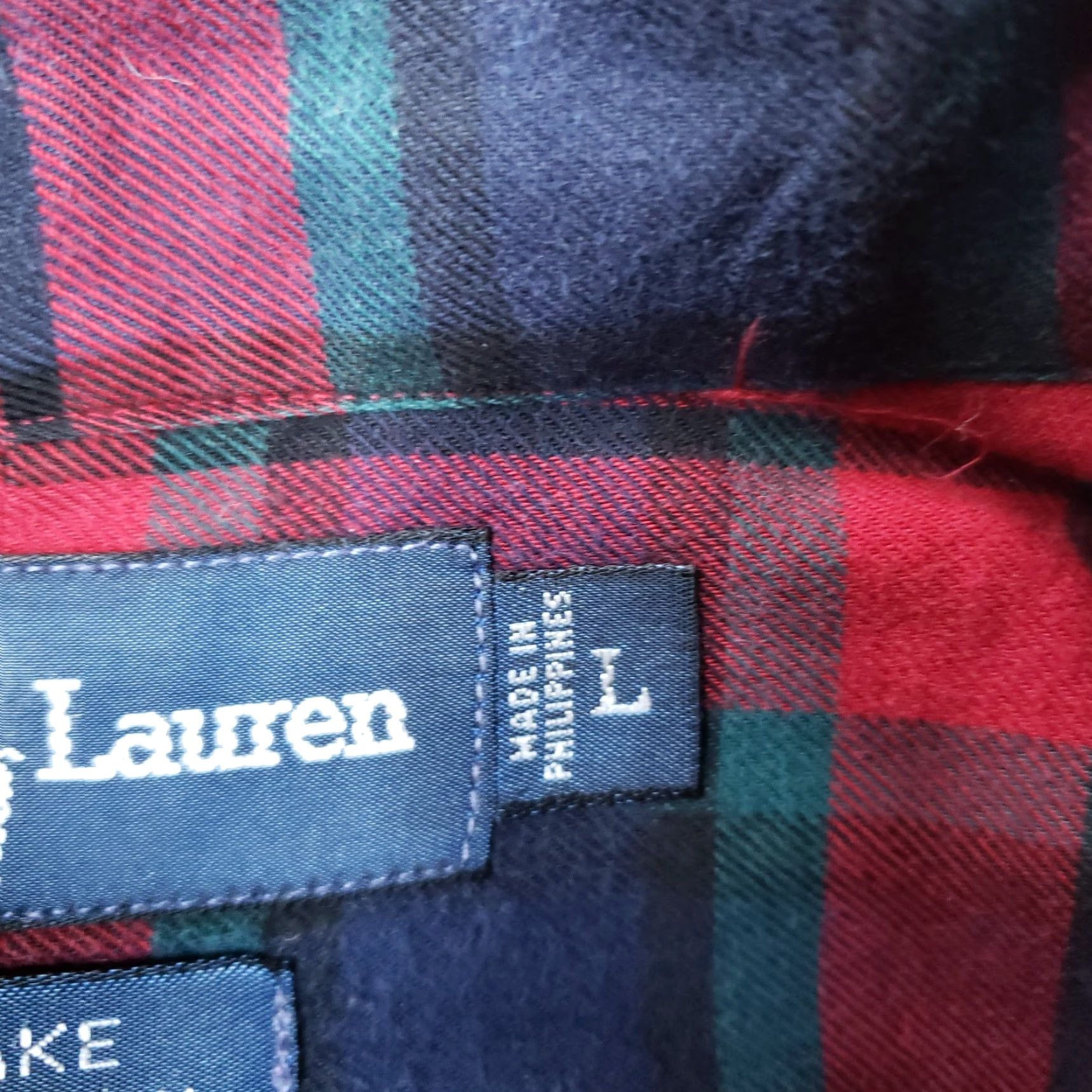 Ralph Lauren Ralph Lauren Shirt Mens Large Red Blue Plaid Button Up Long Sleeve Y2K Size US L / EU 52-54 / 3 - 6 Thumbnail