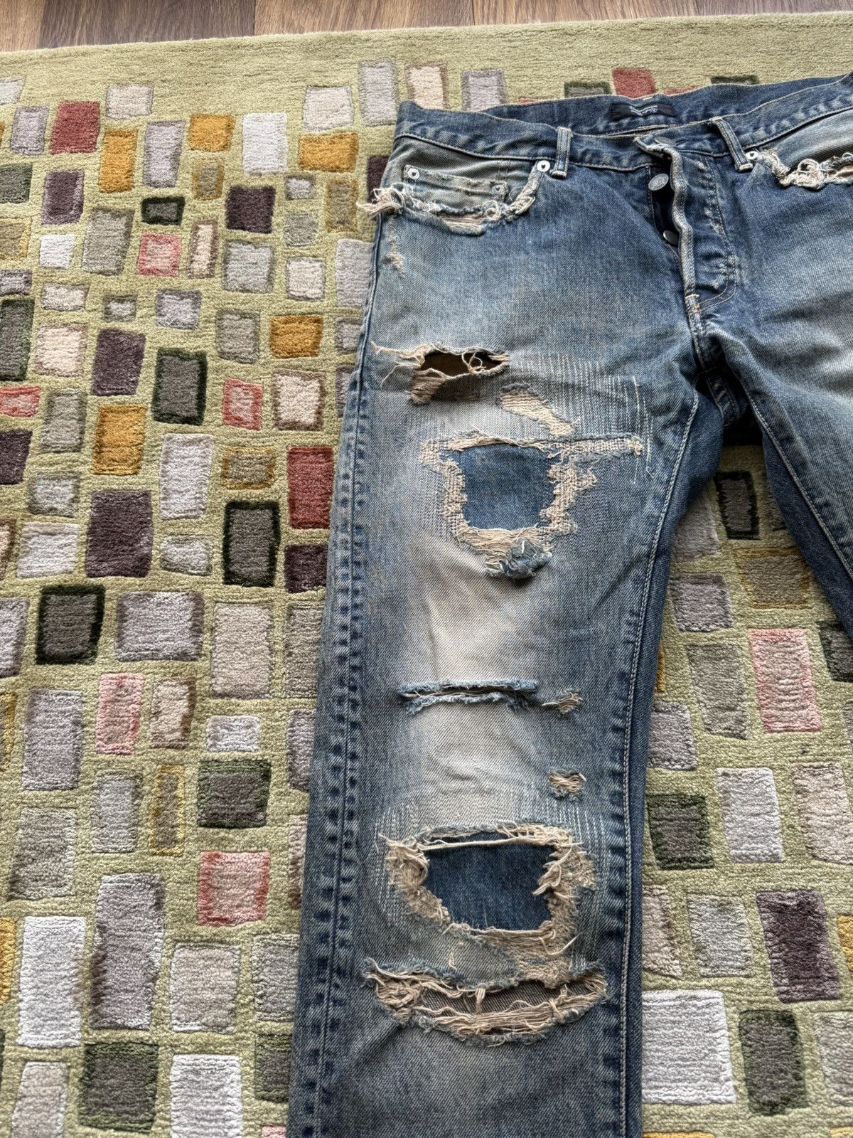 Undercover Undercover 68 Red Yarn Denim (2010) Size US 31 - 2 Thumbnail