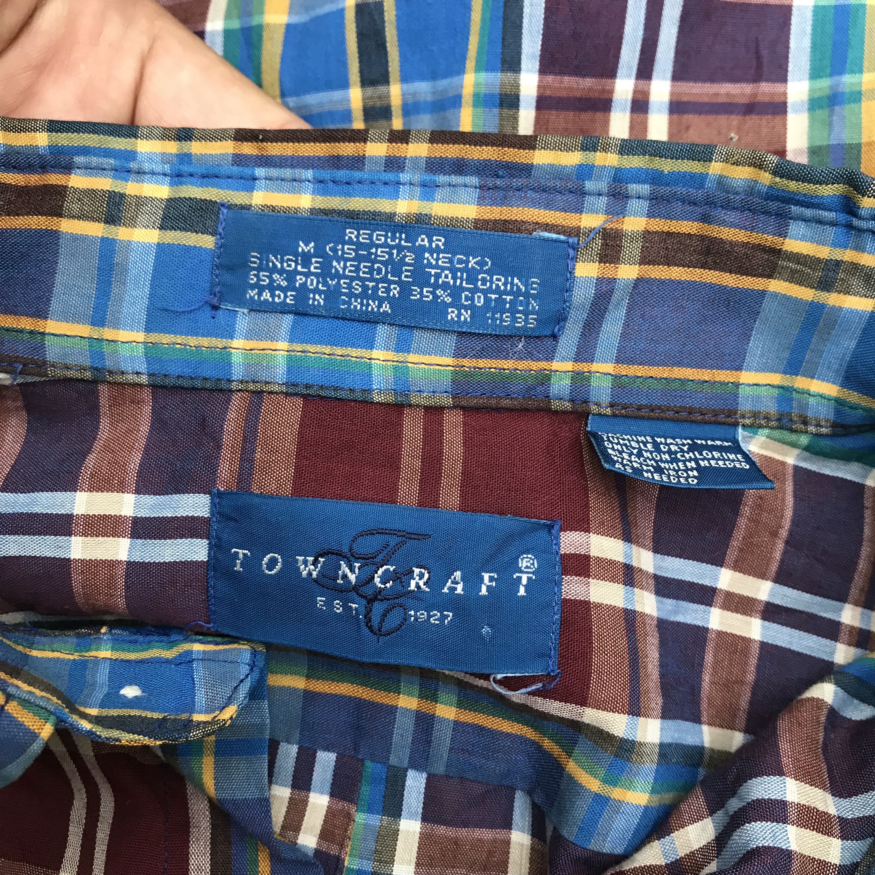 Towncraft Vintage Jc Penney Towncraft madrass ivy league Tartan Long Size US M / EU 48-50 / 2 - 10 Thumbnail