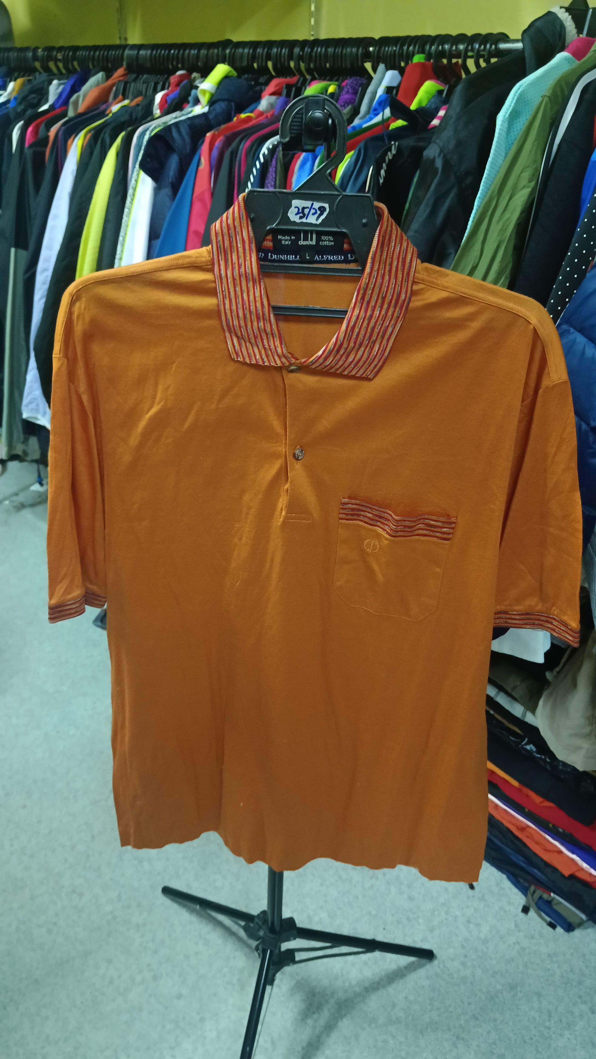 Alfred Dunhill × Vintage Vintage Dunhill Polo Shirt Size US L / EU 52-54 / 3 - 1 Thumbnail