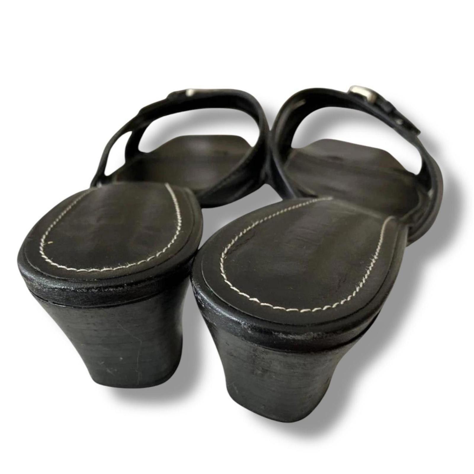 Other Whimsy goth coquette style black sandals Size US 7.5 / IT 37.5 - 2 Thumbnail